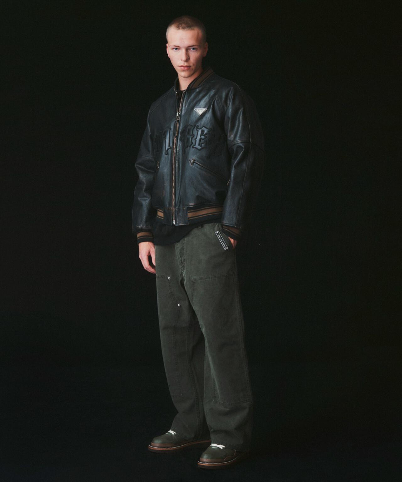 AVIREX x Children of the discordance / VARSITY LEATHER JACKET