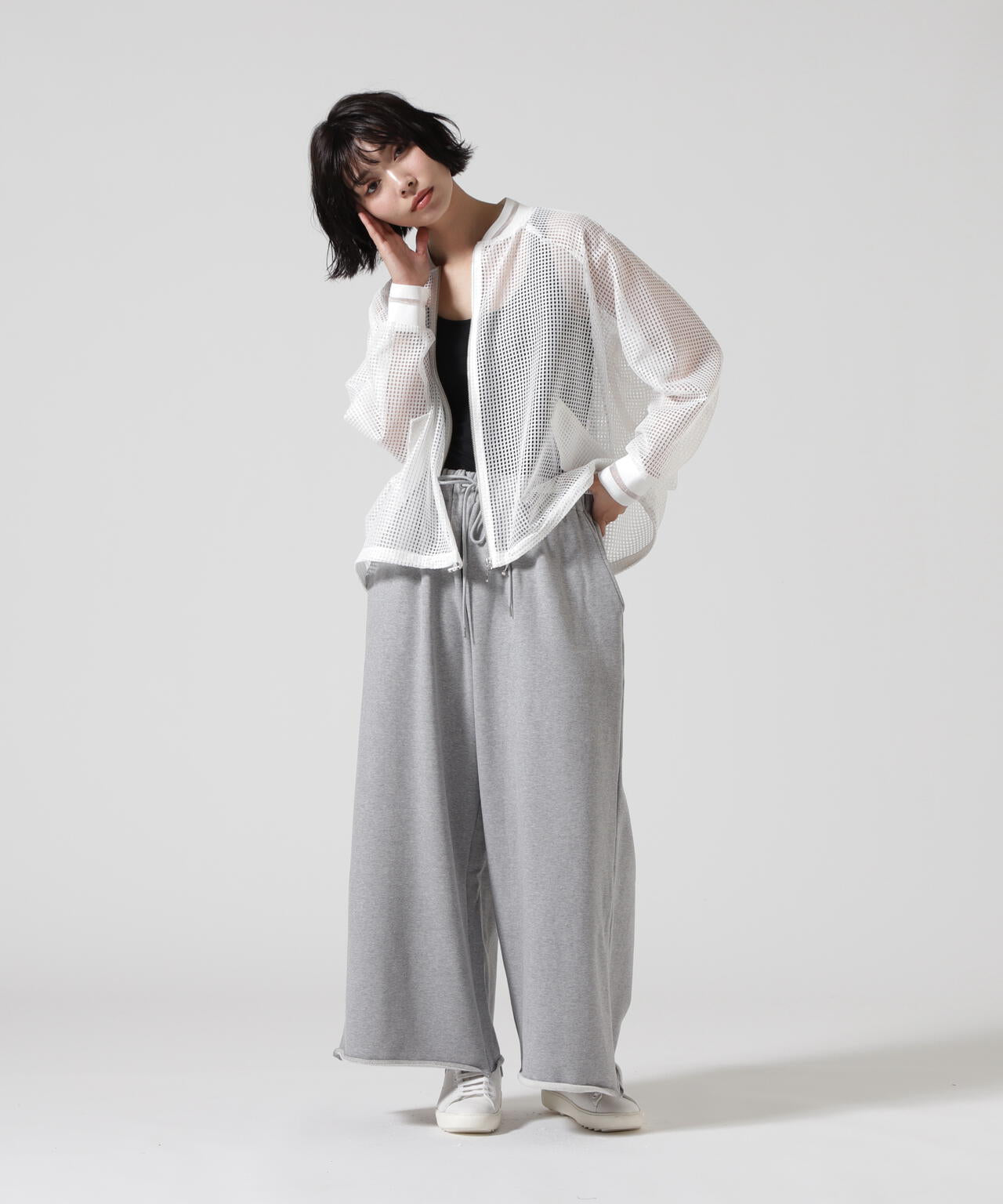 DROIT BELLO(ドロイトベロ)ワイドスェットパンツ