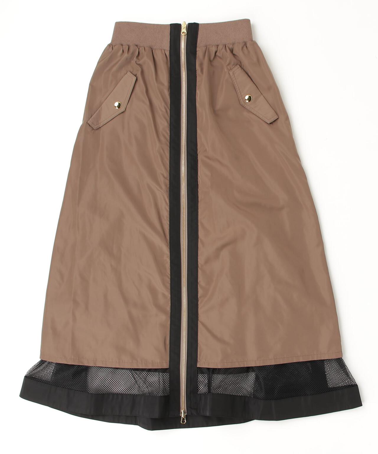 Risley(リズレー) 別注リバーシブルメッシュフレアスカート