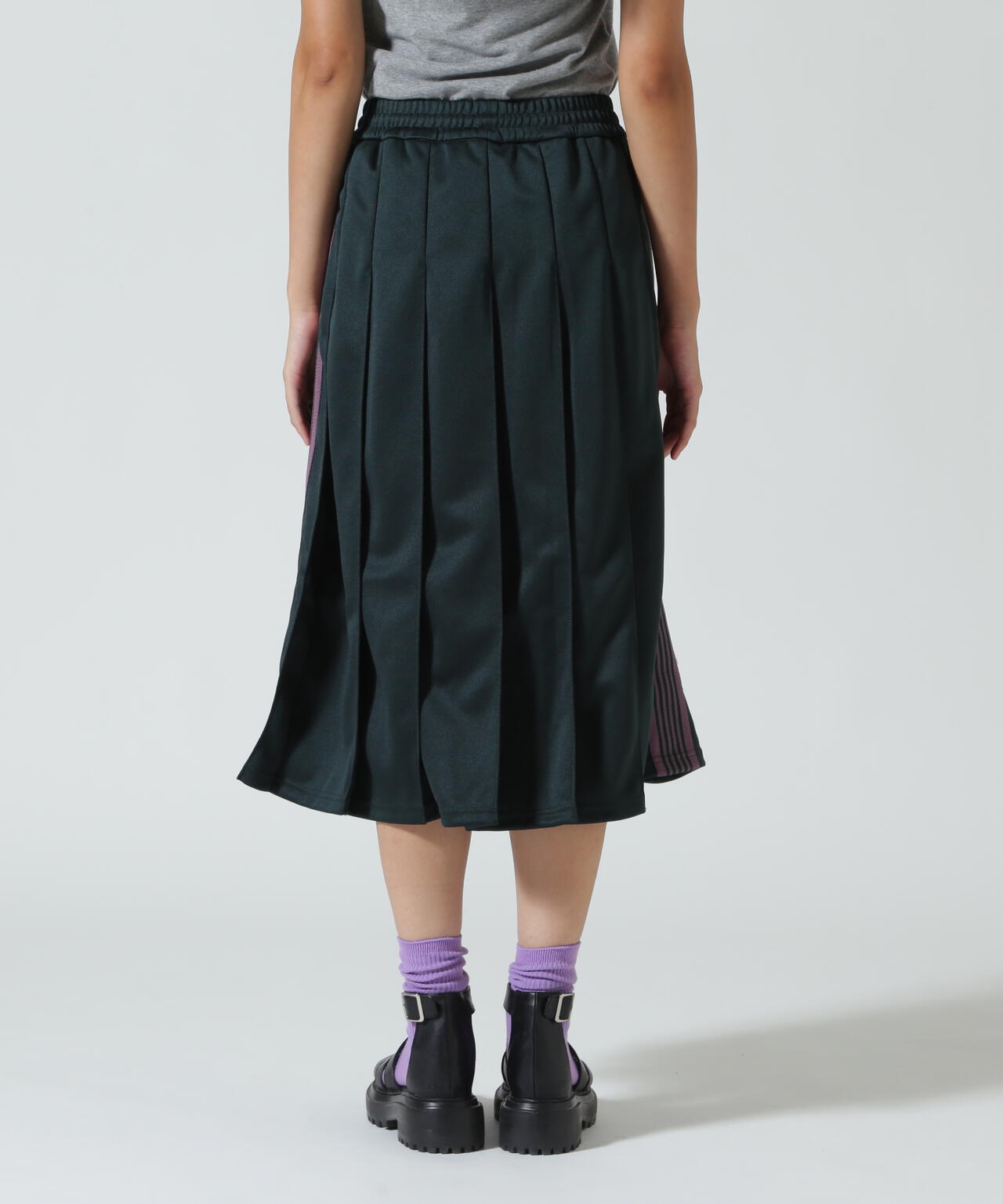 NEEDLES / ニードルズ / Pleated Track Skirt - Poly Smooth RW322