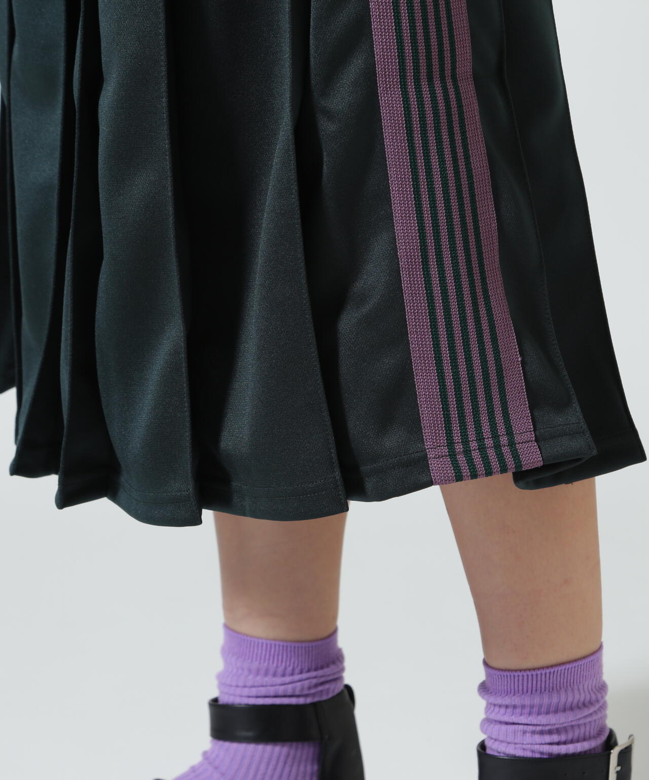NEEDLES / ニードルズ / Pleated Track Skirt - Poly Smooth RW322