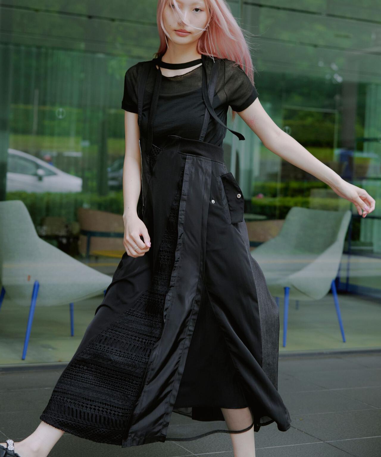 AULA AILA(アウラ アイラ)別注2WAYLACE MIX JUMPER SKIRT