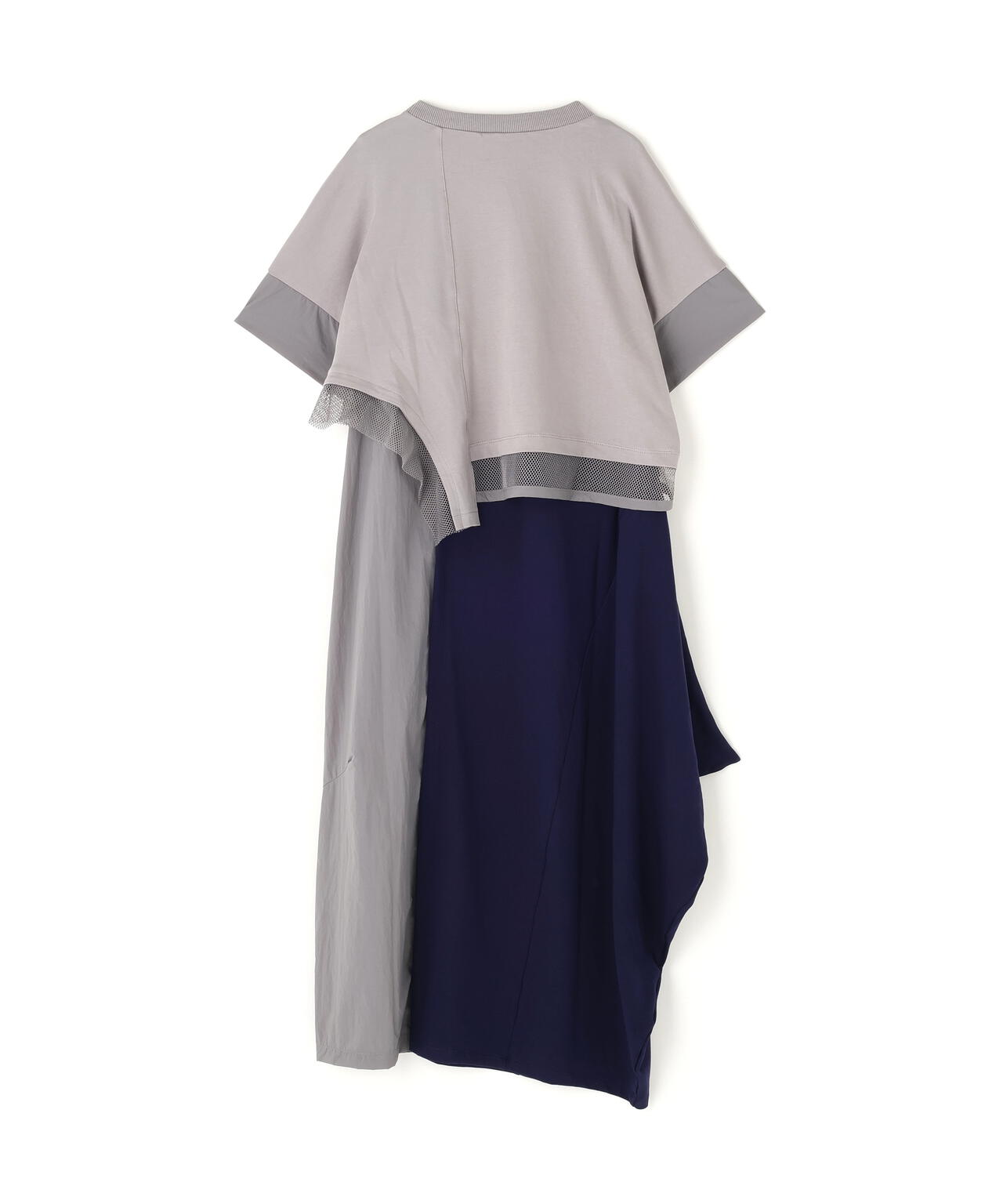 AULA AILA(アウラ アイラ)別注アシンメトリータフタコンビネーションワンピース