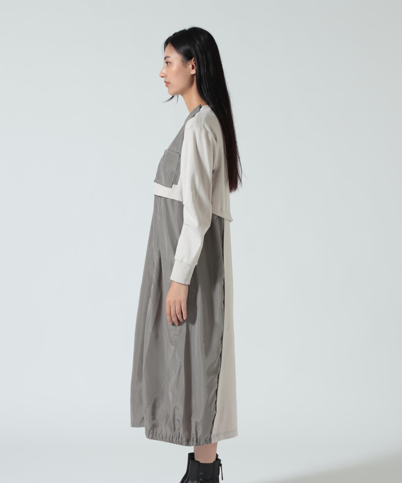 AULA AILA(アウラ アイラ)別注ミリタリーライクカットソーワンピース