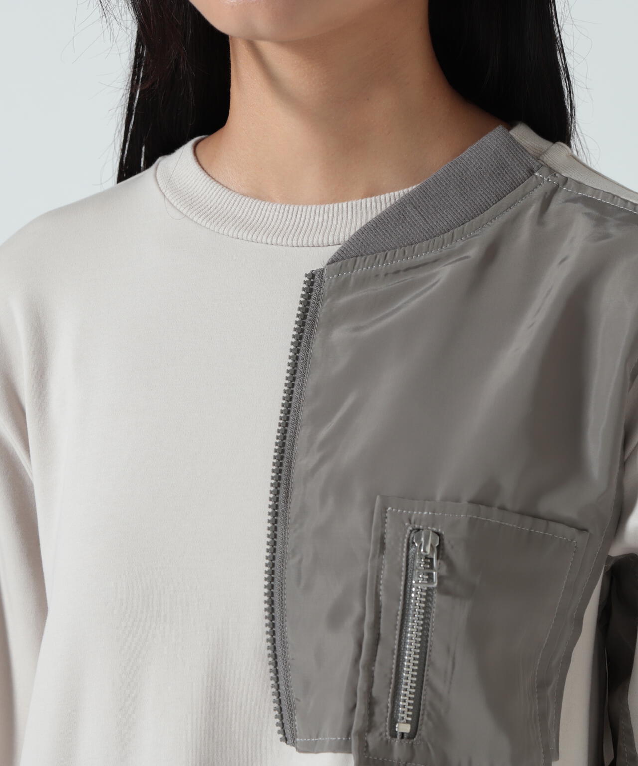 AULA AILA(アウラ アイラ)別注ミリタリーライクカットソーワンピース