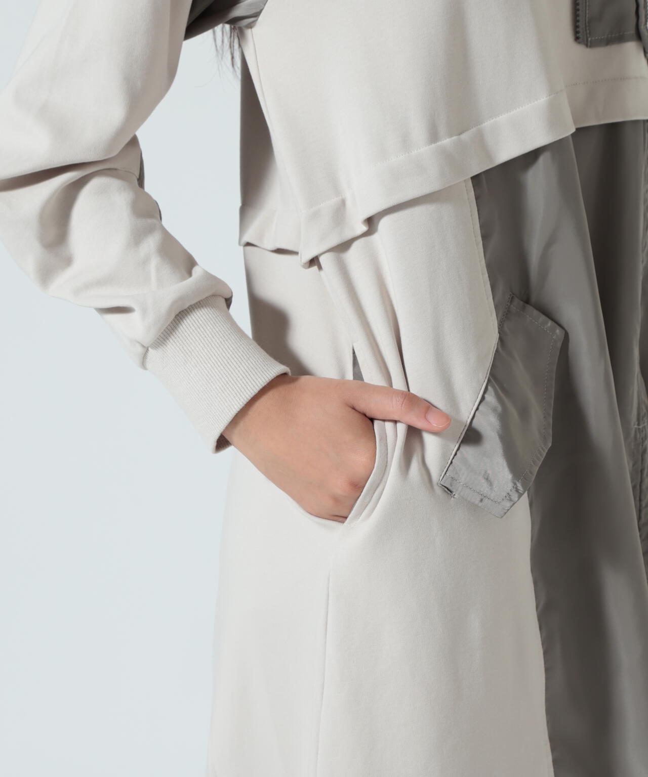 AULA AILA(アウラ アイラ)別注ミリタリーライクカットソーワンピース