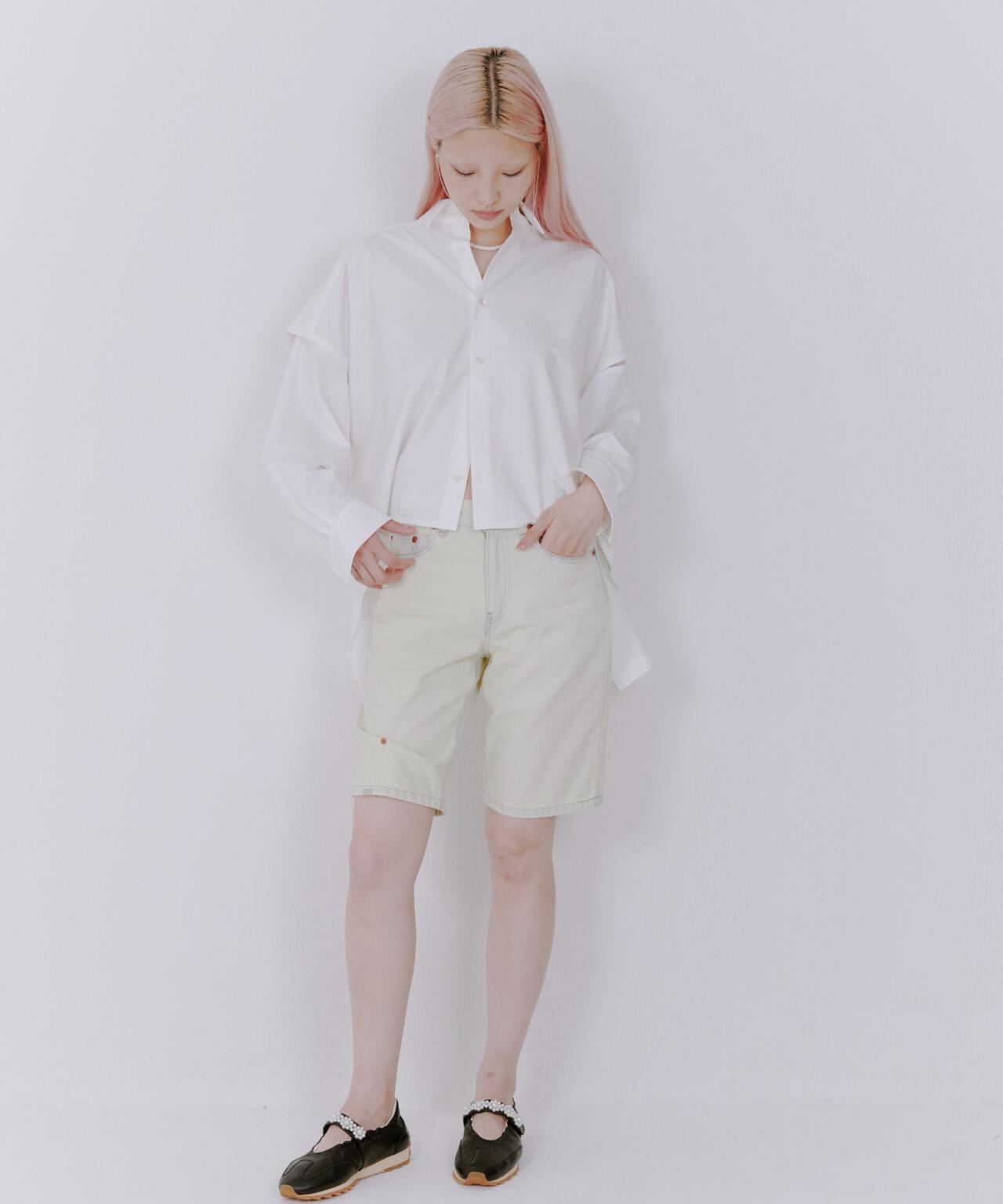 UJOH(ウジョー) Slit sleeve 別注シャツ