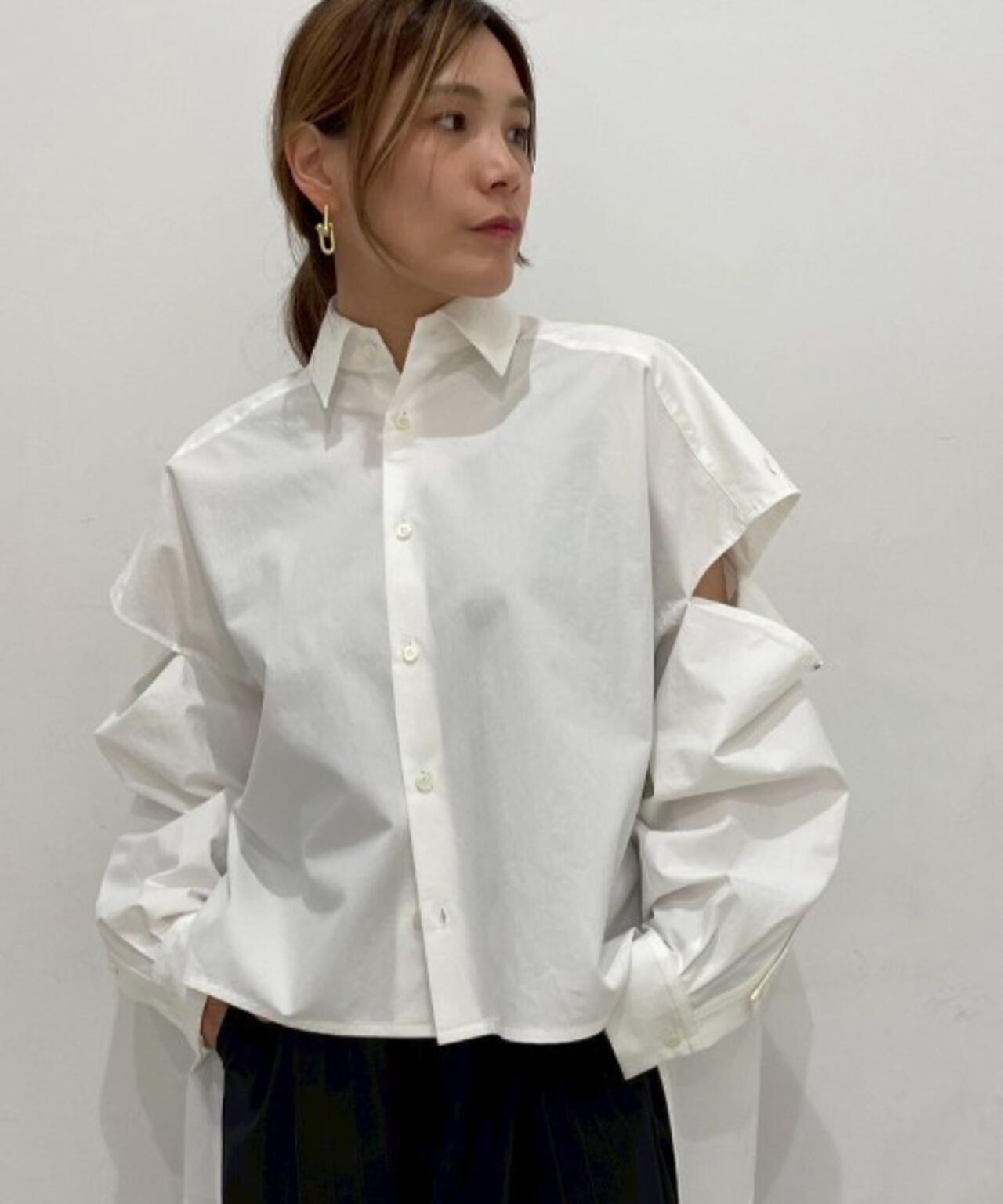 UJOH(ウジョー) Slit sleeve 別注シャツ