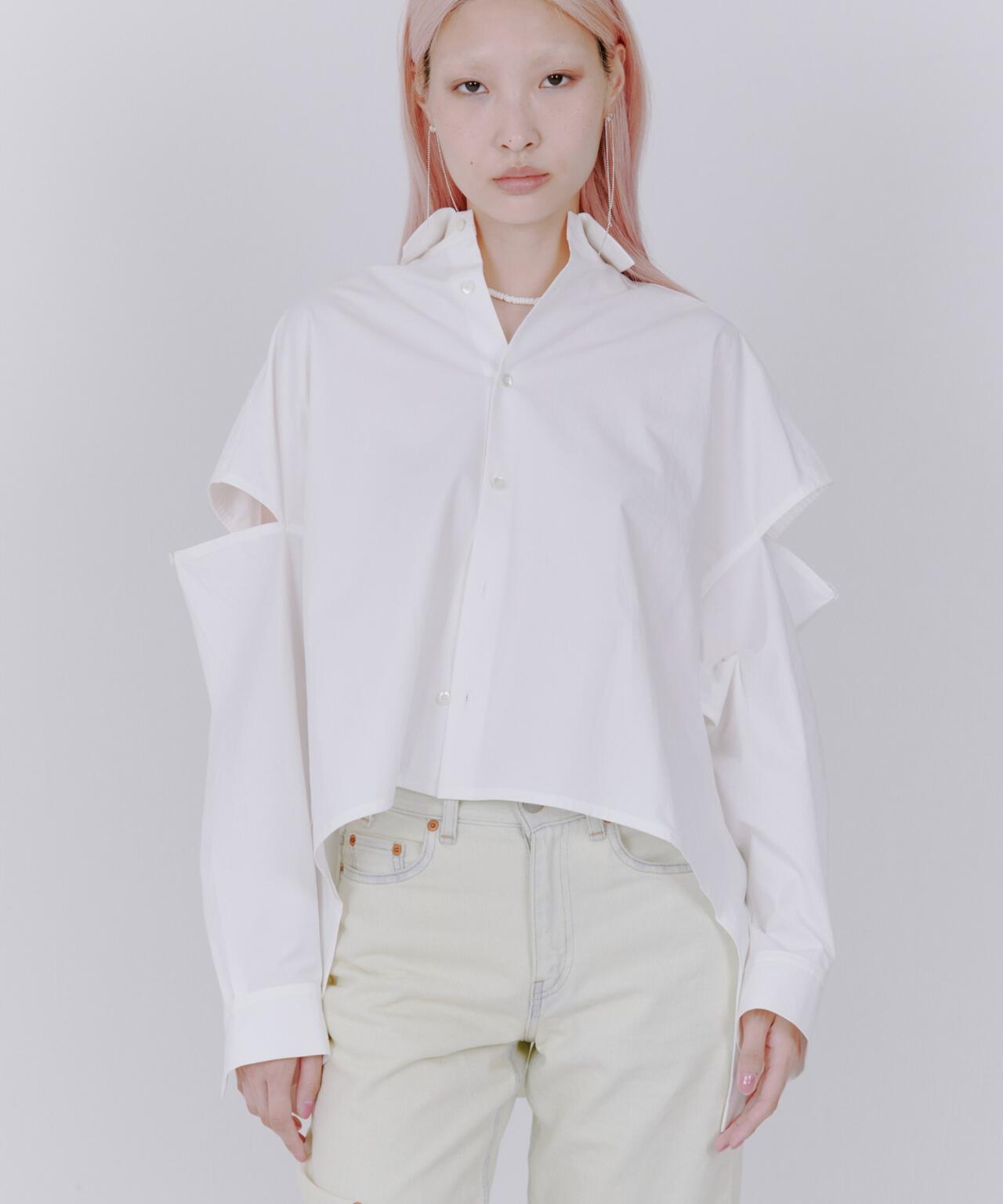 UJOH(ウジョー) Slit sleeve 別注シャツ