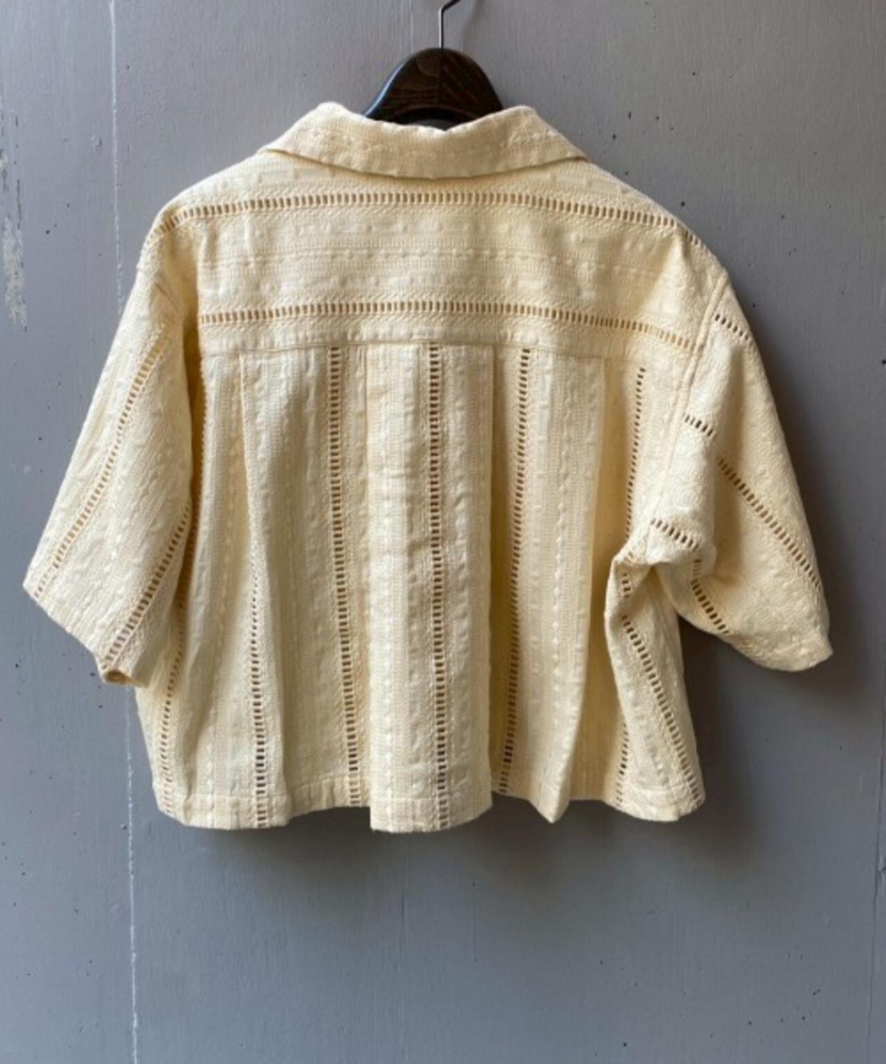 Schott×RUMBLE RED(ショット×ランブルレッド)オリジナル刺繍半袖開襟シャツ