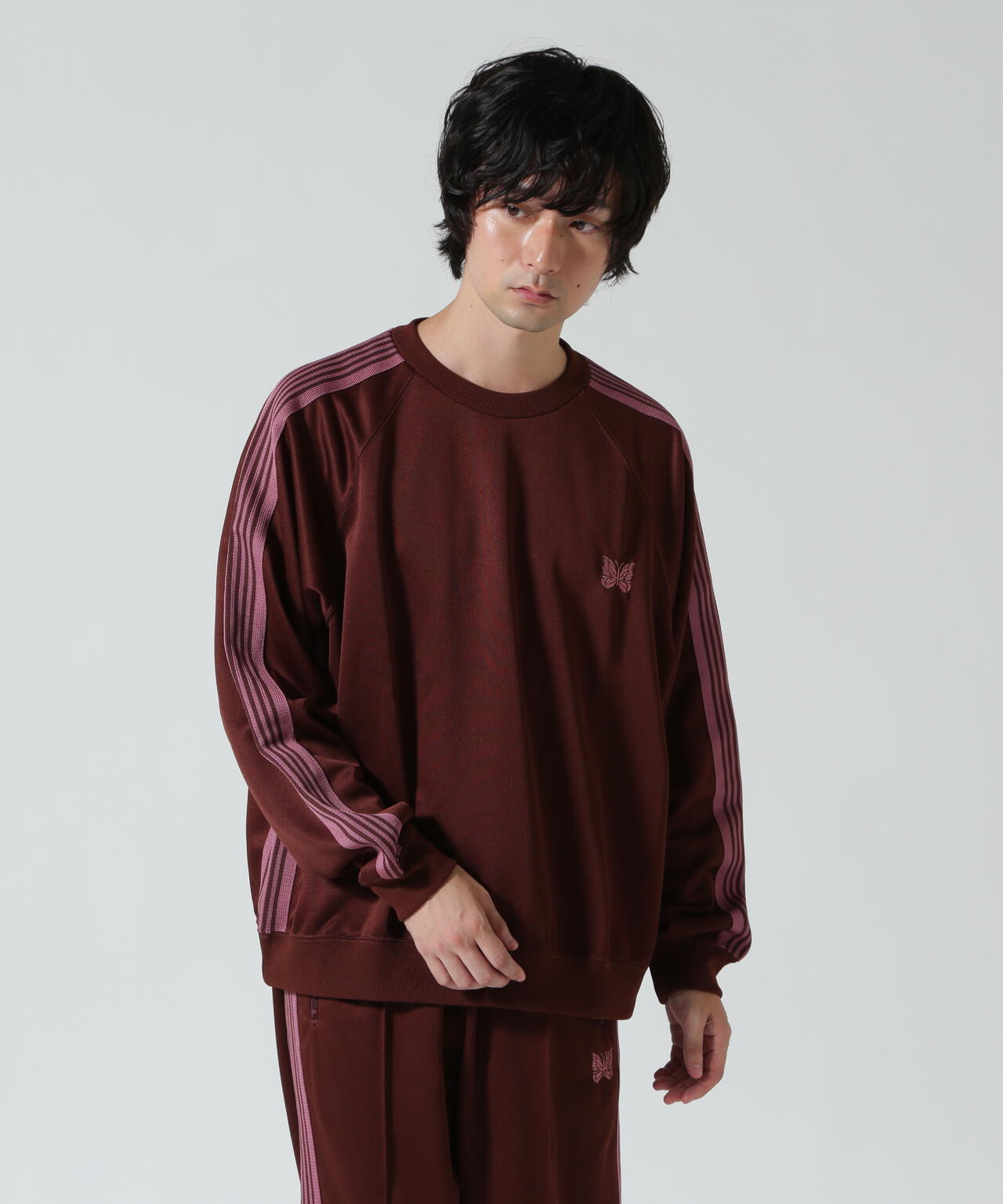 NEEDLES ニードルズ / Track Crew Neck Shirt - Poly Smooth RW315