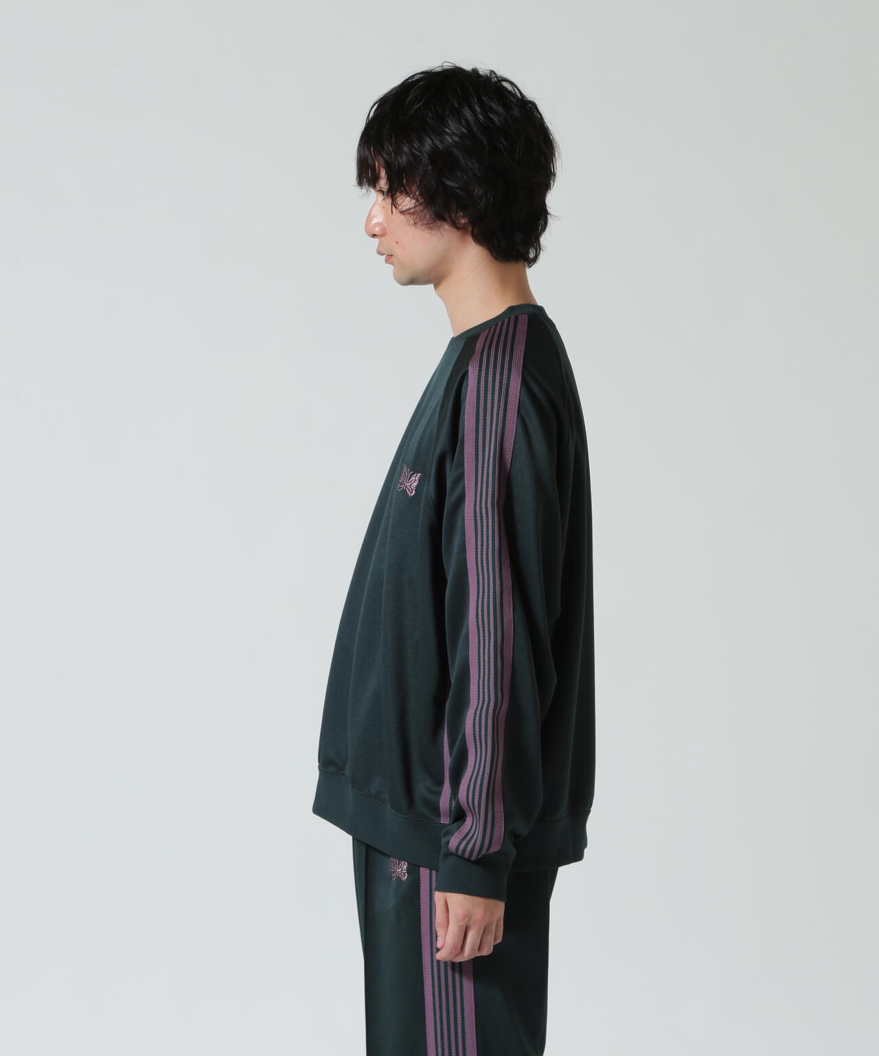 NEEDLES ニードルズ / Track Crew Neck Shirt - Poly Smooth RW315