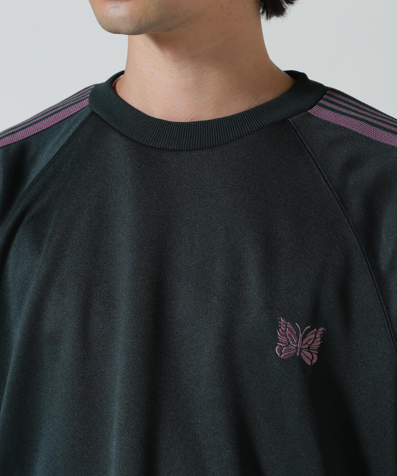 NEEDLES ニードルズ / Track Crew Neck Shirt - Poly Smooth RW315