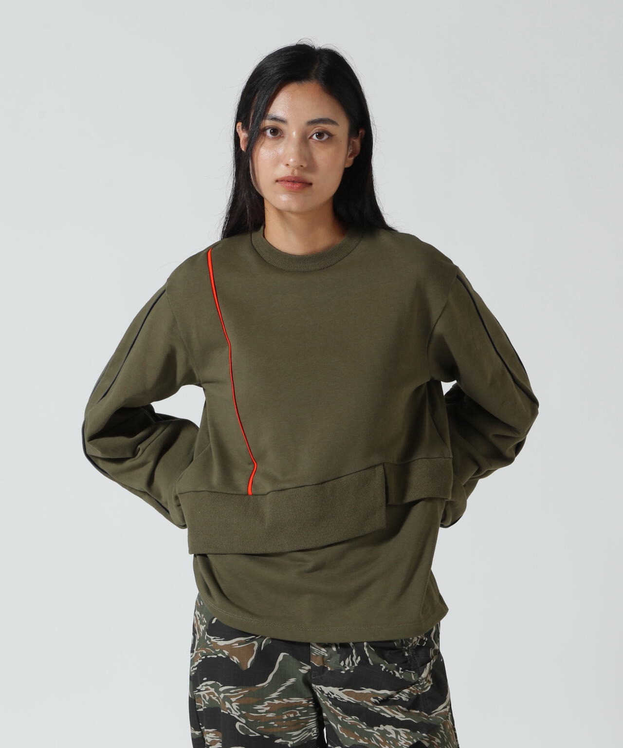 AULA AILA(アウラ アイラ)別注パイピングプルオーバー