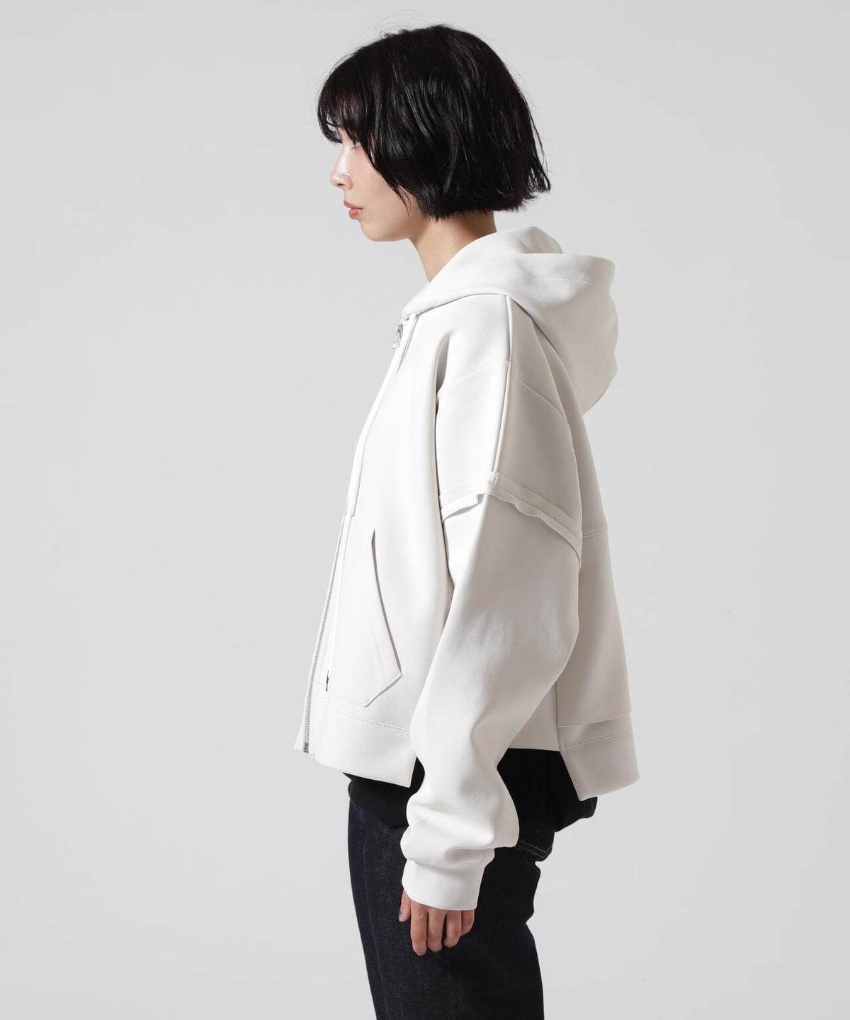 CASANE(カサネ)ダブルコードZIPパーカー