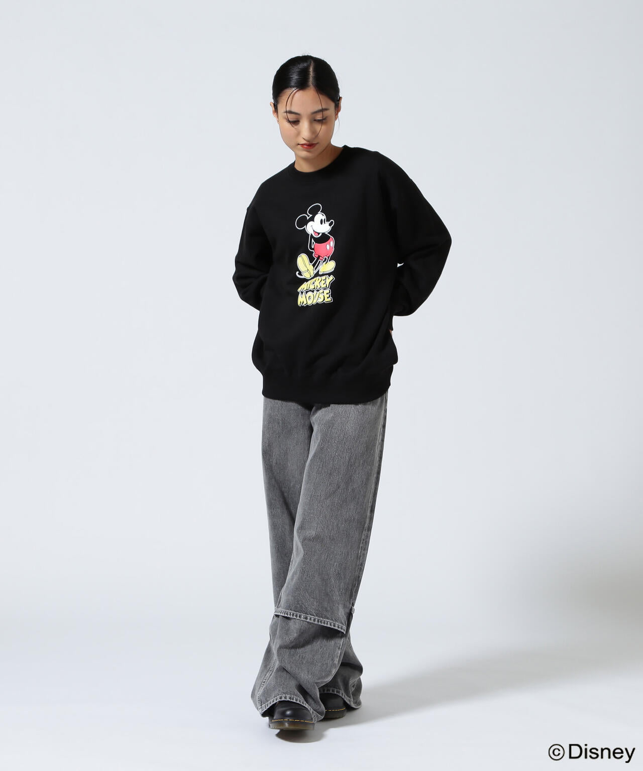 GOOD ROCK SPEED (グッドロックスピード) 別注/ミッキー/フロッキースウェット/UNISEX