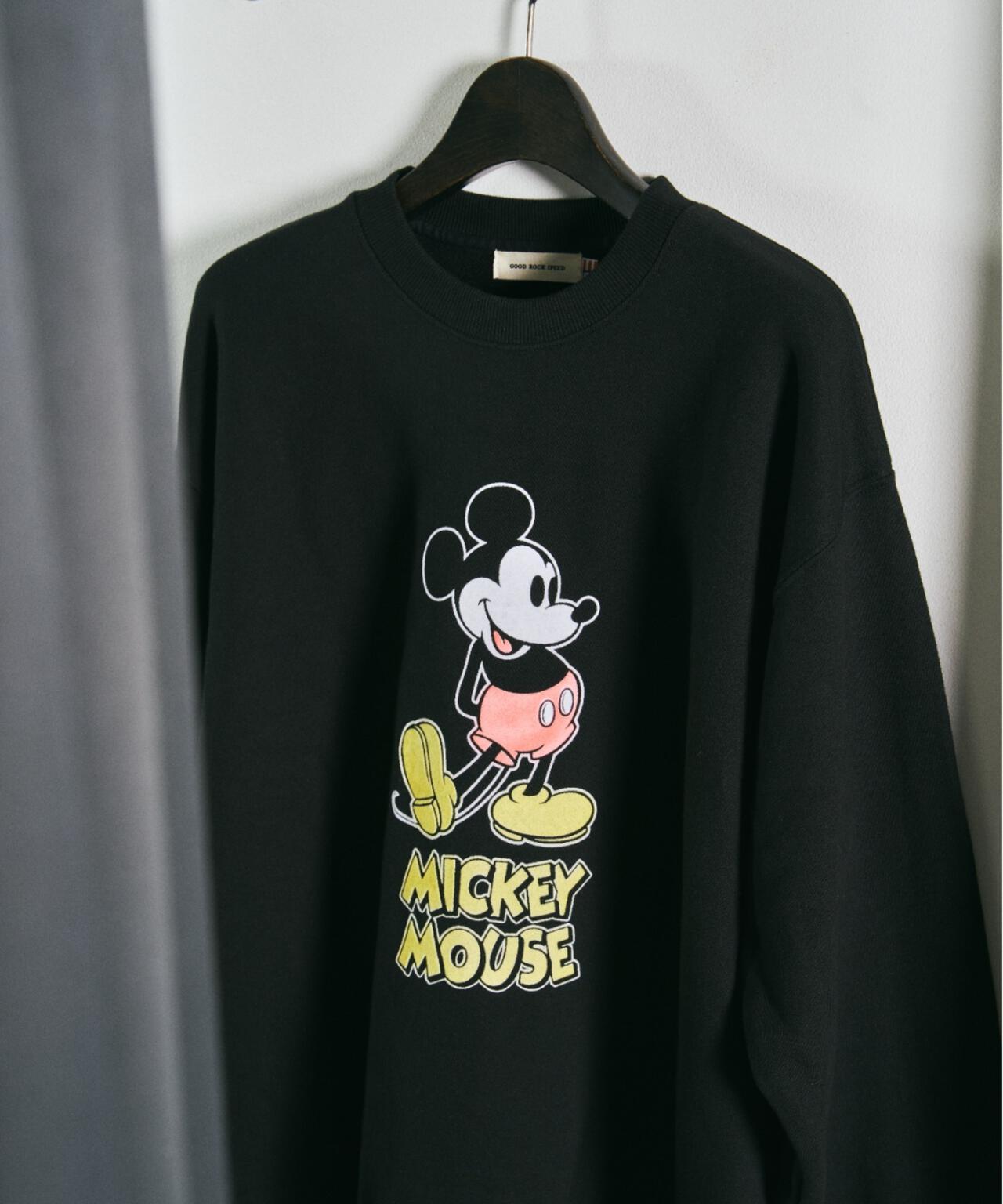 GOOD ROCK SPEED (グッドロックスピード) 別注/ミッキー/フロッキースウェット/UNISEX