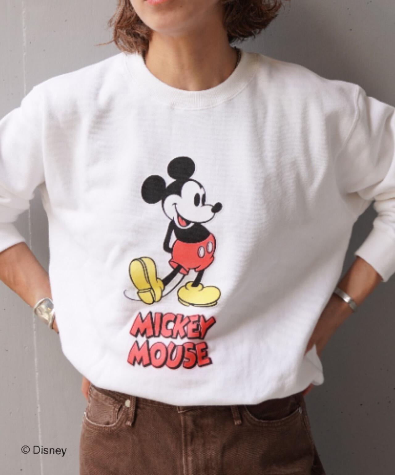 GOOD ROCK SPEED (グッドロックスピード) 別注/ミッキー/フロッキースウェット/UNISEX