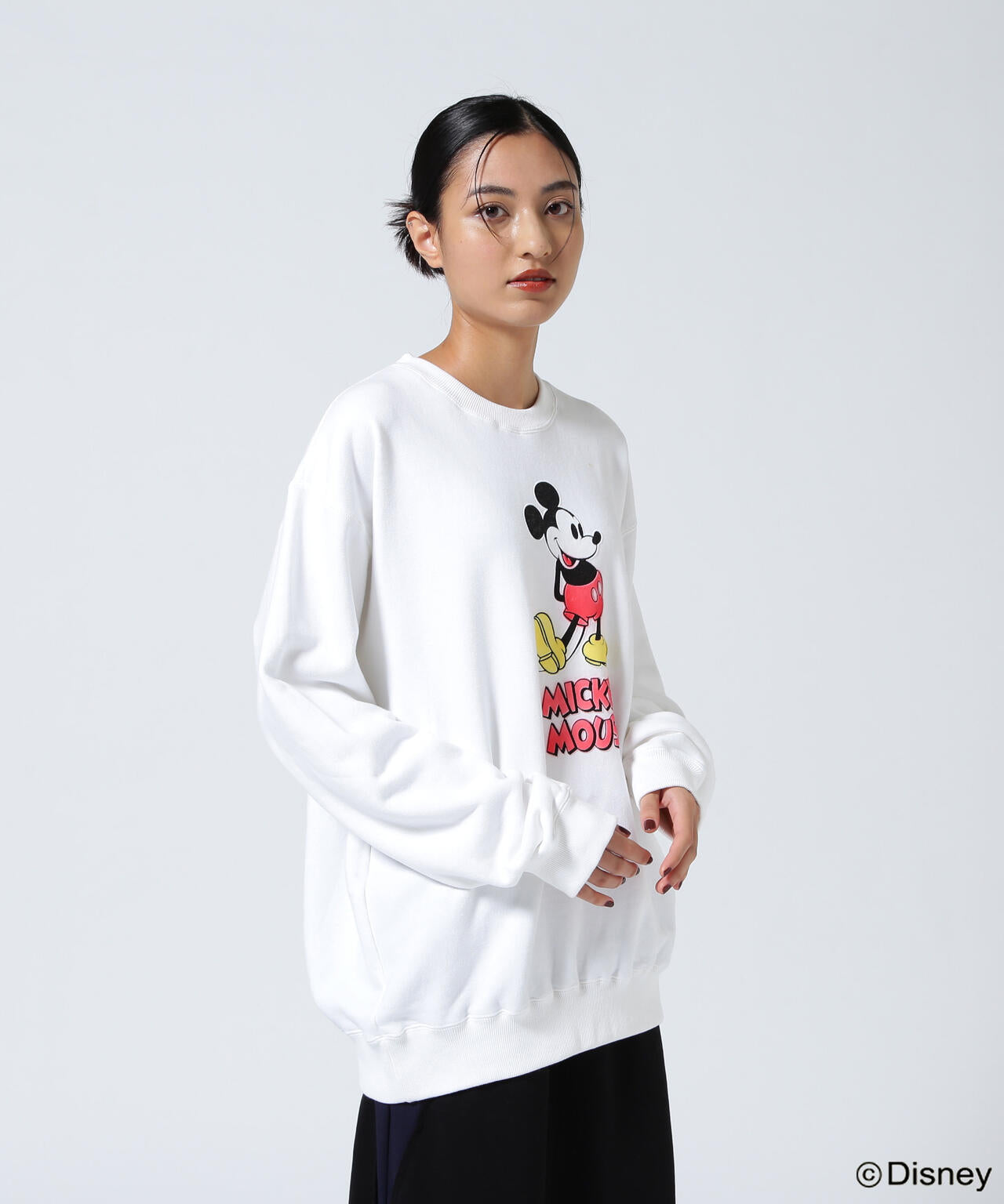 GOOD ROCK SPEED (グッドロックスピード) 別注/ミッキー/フロッキースウェット/UNISEX