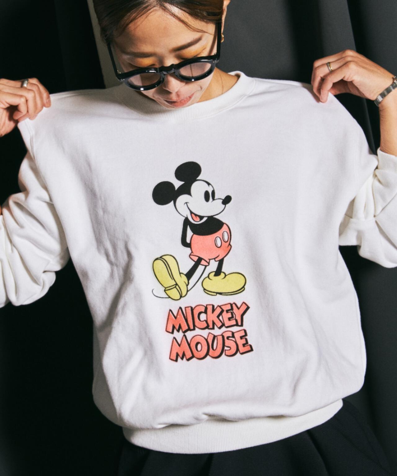 GOOD ROCK SPEED (グッドロックスピード) 別注/ミッキー/フロッキースウェット/UNISEX