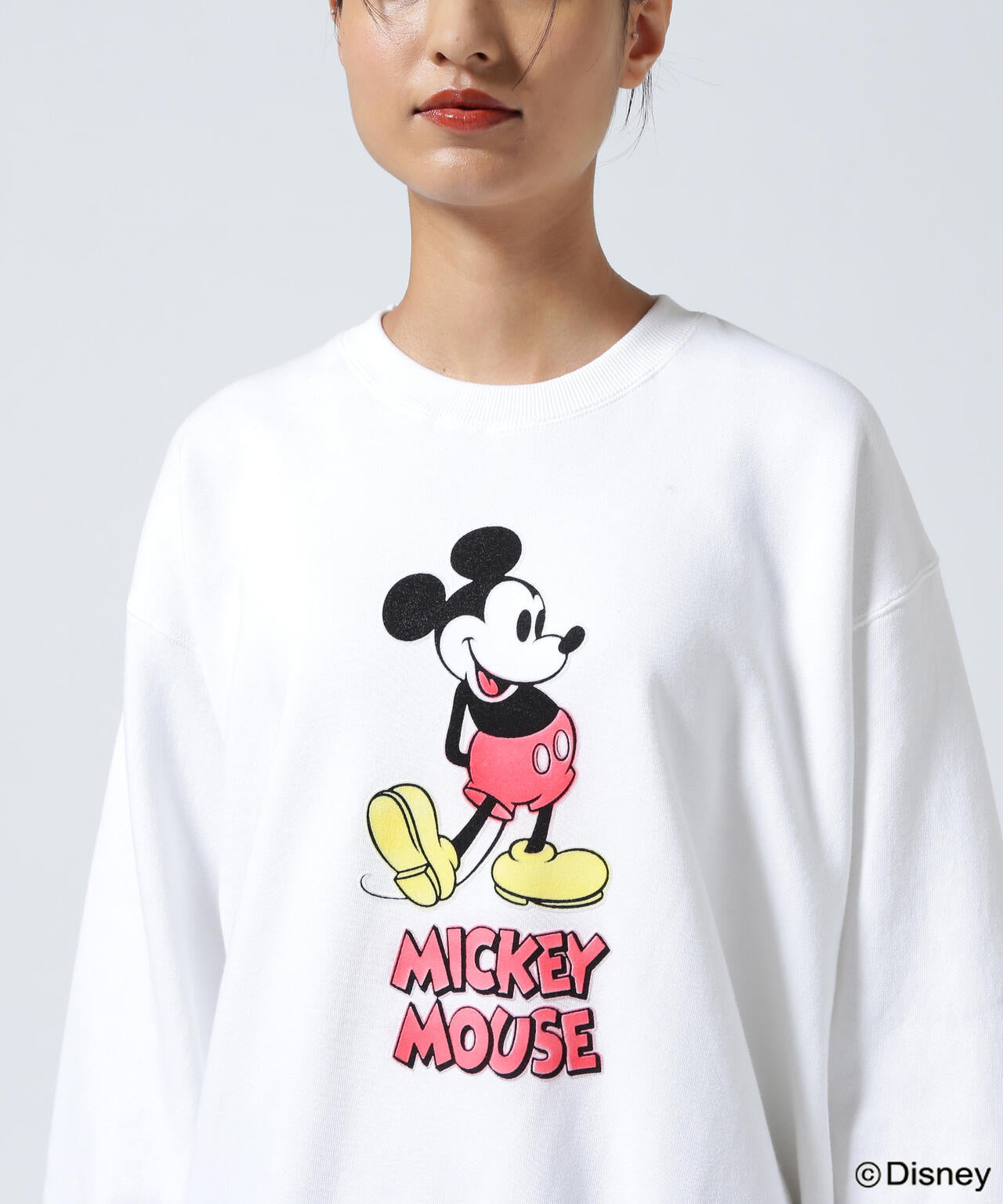 GOOD ROCK SPEED (グッドロックスピード) 別注/ミッキー/フロッキースウェット/UNISEX