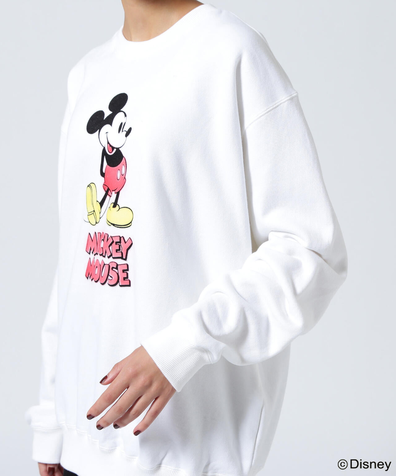 GOOD ROCK SPEED (グッドロックスピード) 別注/ミッキー/フロッキースウェット/UNISEX