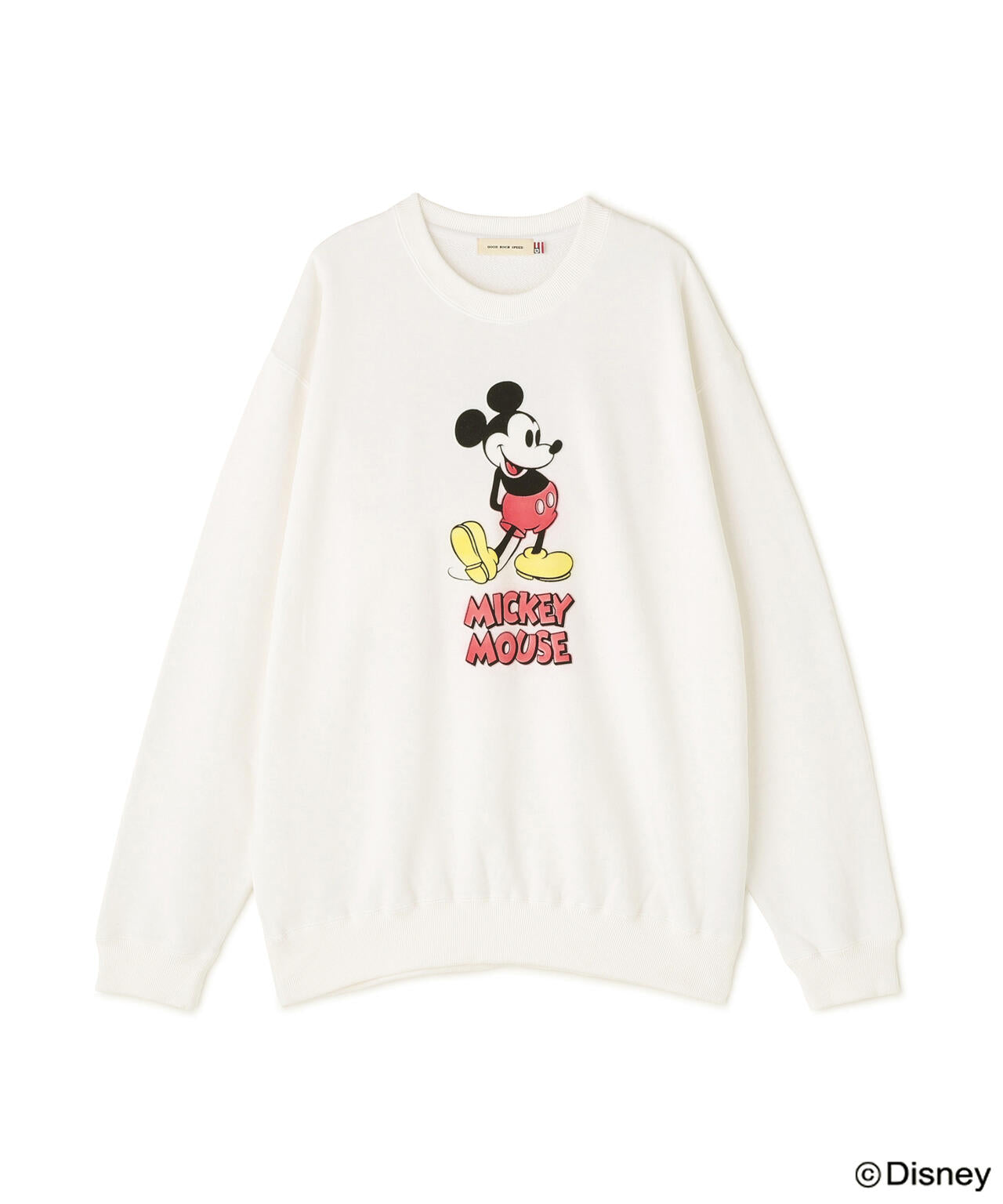 GOOD ROCK SPEED (グッドロックスピード) 別注/ミッキー/フロッキースウェット/UNISEX