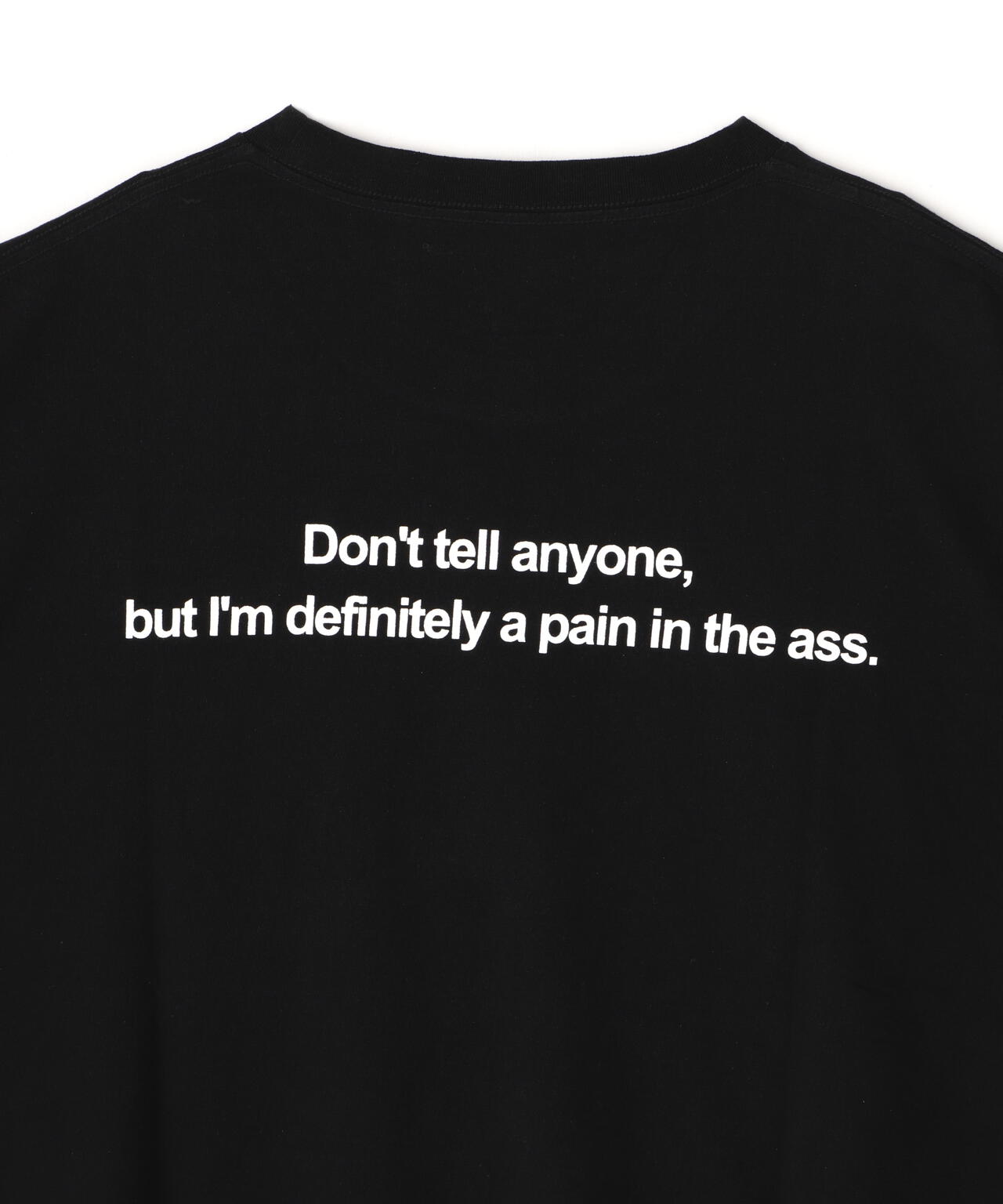 MINEDENIM(マインデニム)Monochrome Two tone Face Crewneck T-SH