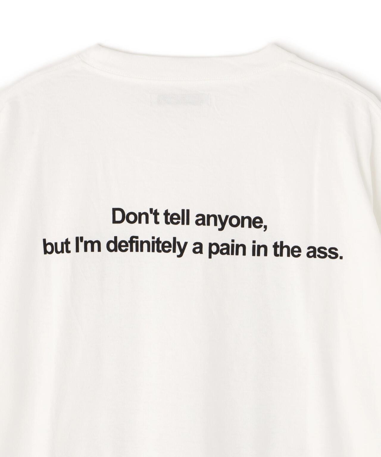 MINEDENIM(マインデニム)Monochrome Two tone Face Crewneck T-SH