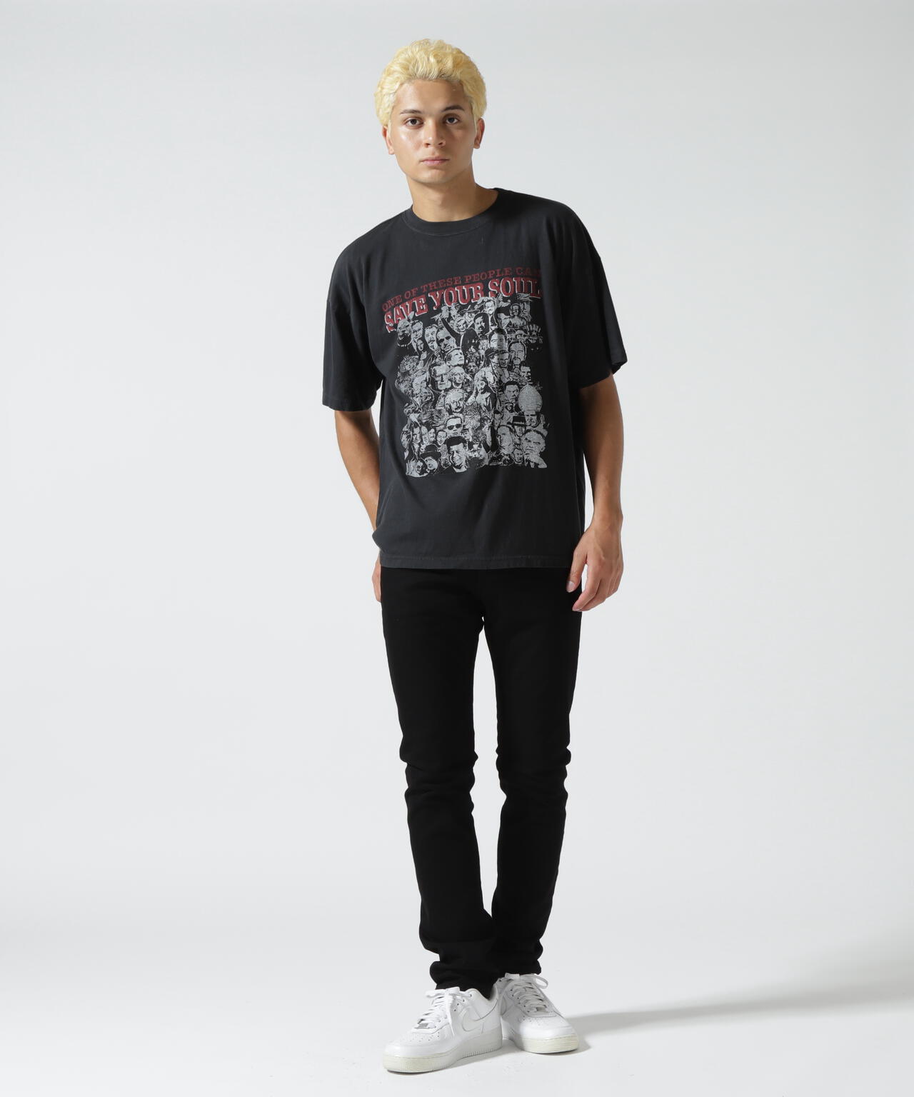 REMI RELIEF(レミレリーフ) 別注20/-天竺BIGサイズTシャツ(SAVE YOUR)