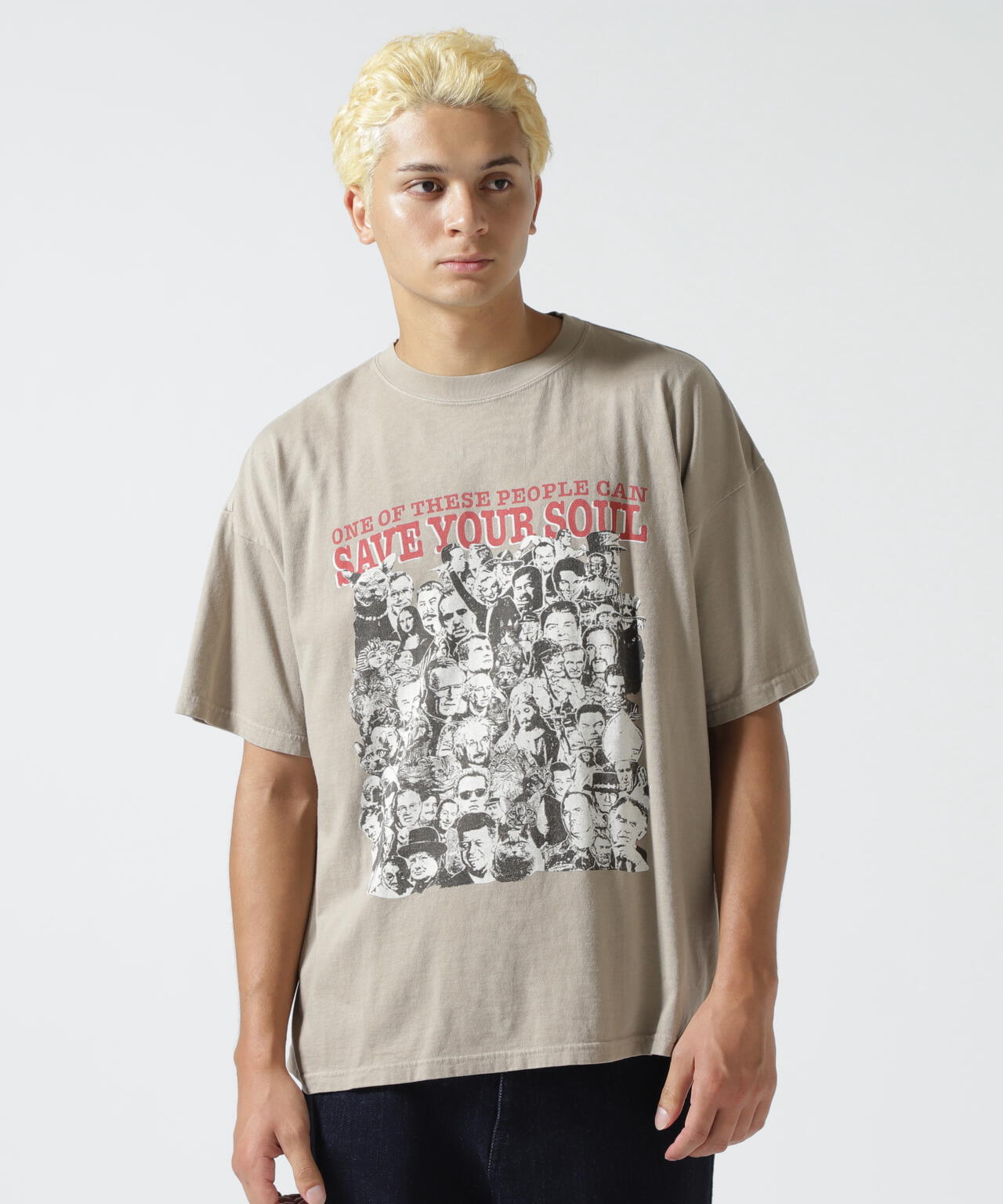 REMI RELIEF(レミレリーフ) 別注20/-天竺BIGサイズTシャツ(SAVE YOUR)