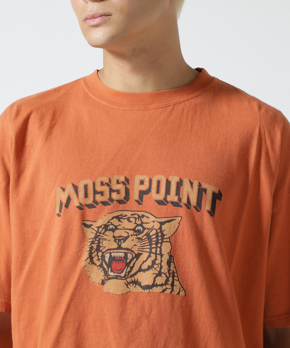 REMI RELIEF(レミレリーフ) 別注20/-天竺BIGサイズTシャツ(MOSS POINT)