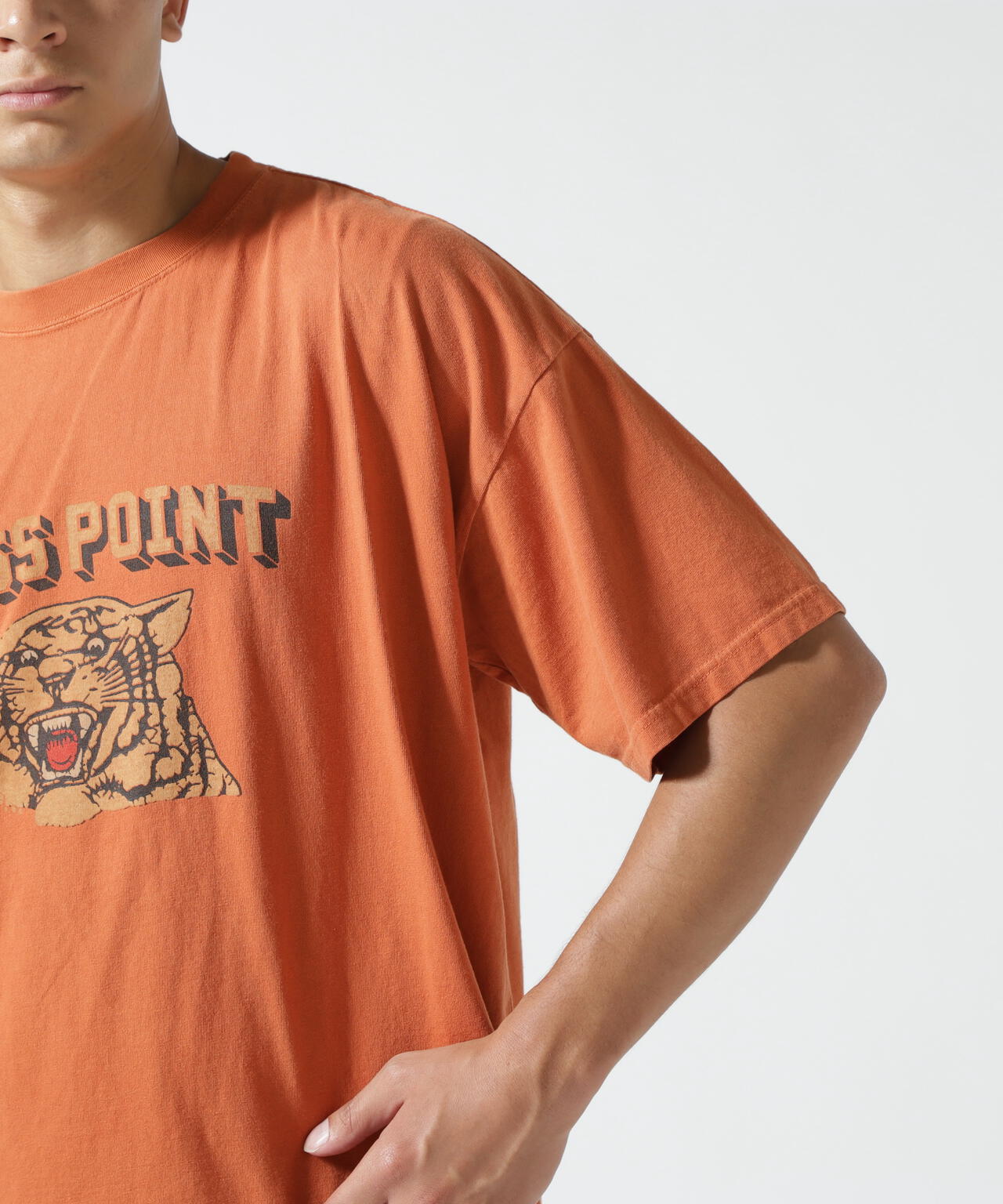 REMI RELIEF(レミレリーフ) 別注20/-天竺BIGサイズTシャツ(MOSS POINT)
