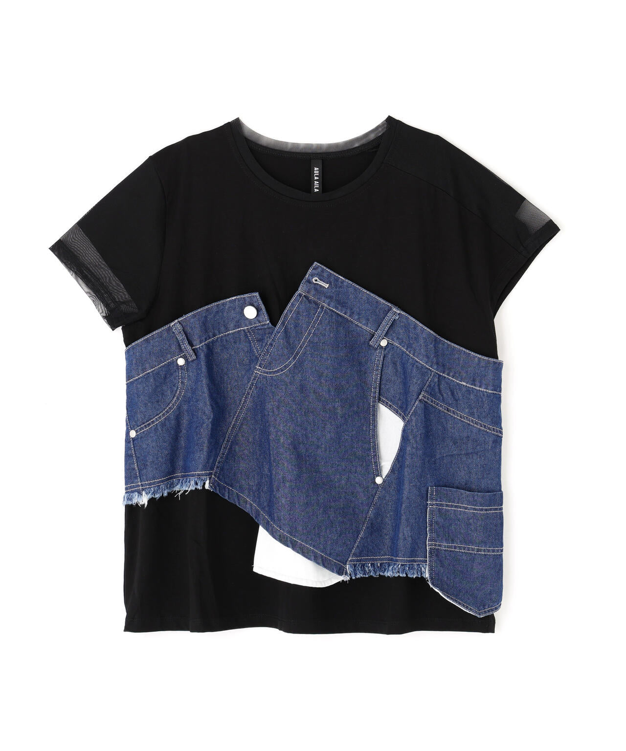AULA AILA(アウラ アイラ)別注デニムレイヤードTシャツ
