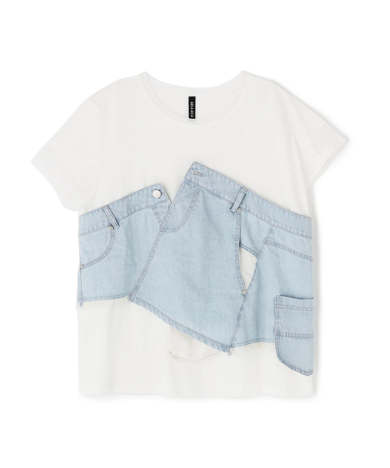 AULA AILA(アウラ アイラ)別注デニムレイヤードTシャツ