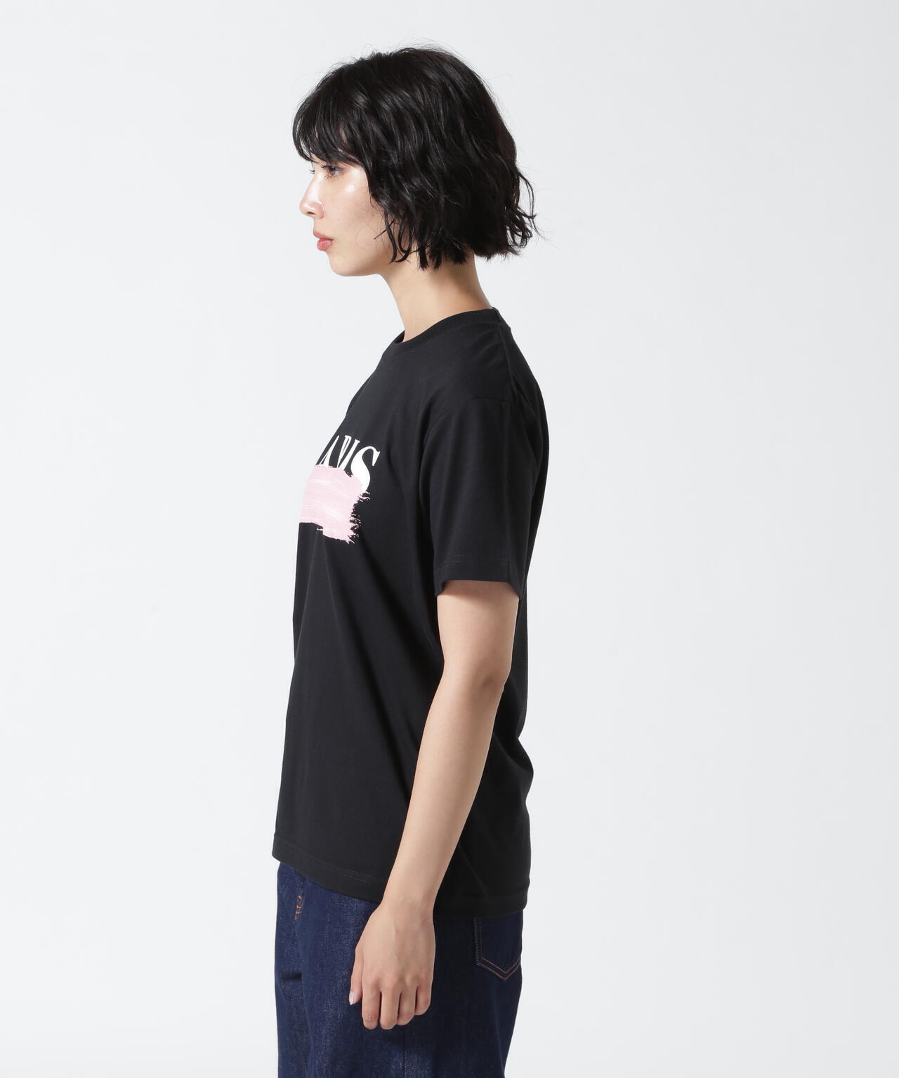 DROIT BELLO(ドロイトベロ)ピンクブラッシュPARIS Tシャツ
