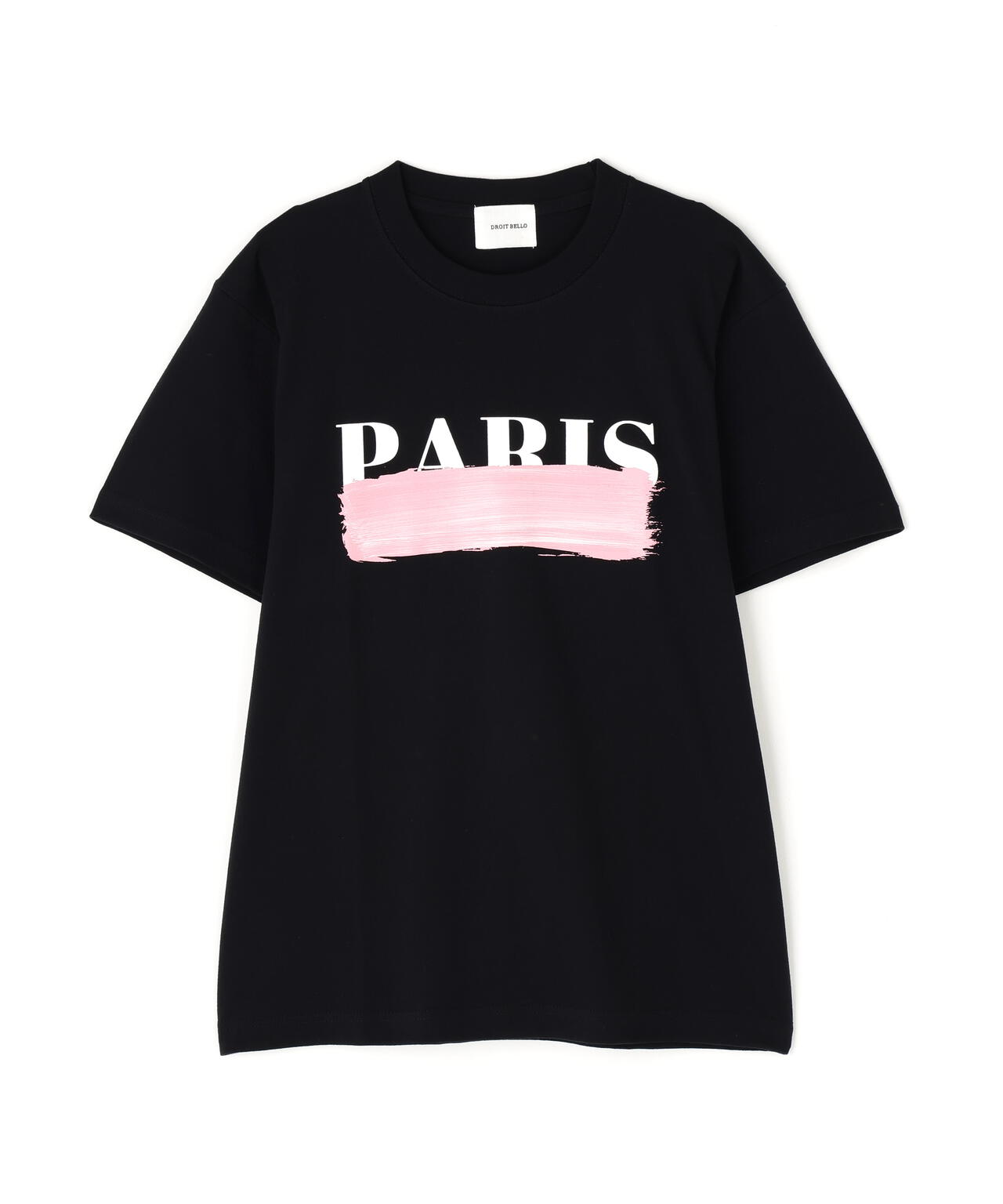 DROIT BELLO(ドロイトベロ)ピンクブラッシュPARIS Tシャツ