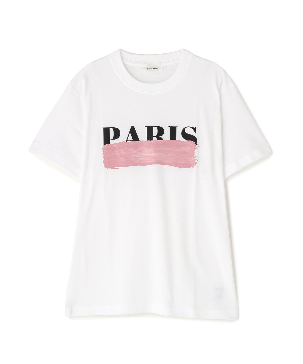 DROIT BELLO(ドロイトベロ)ピンクブラッシュPARIS Tシャツ