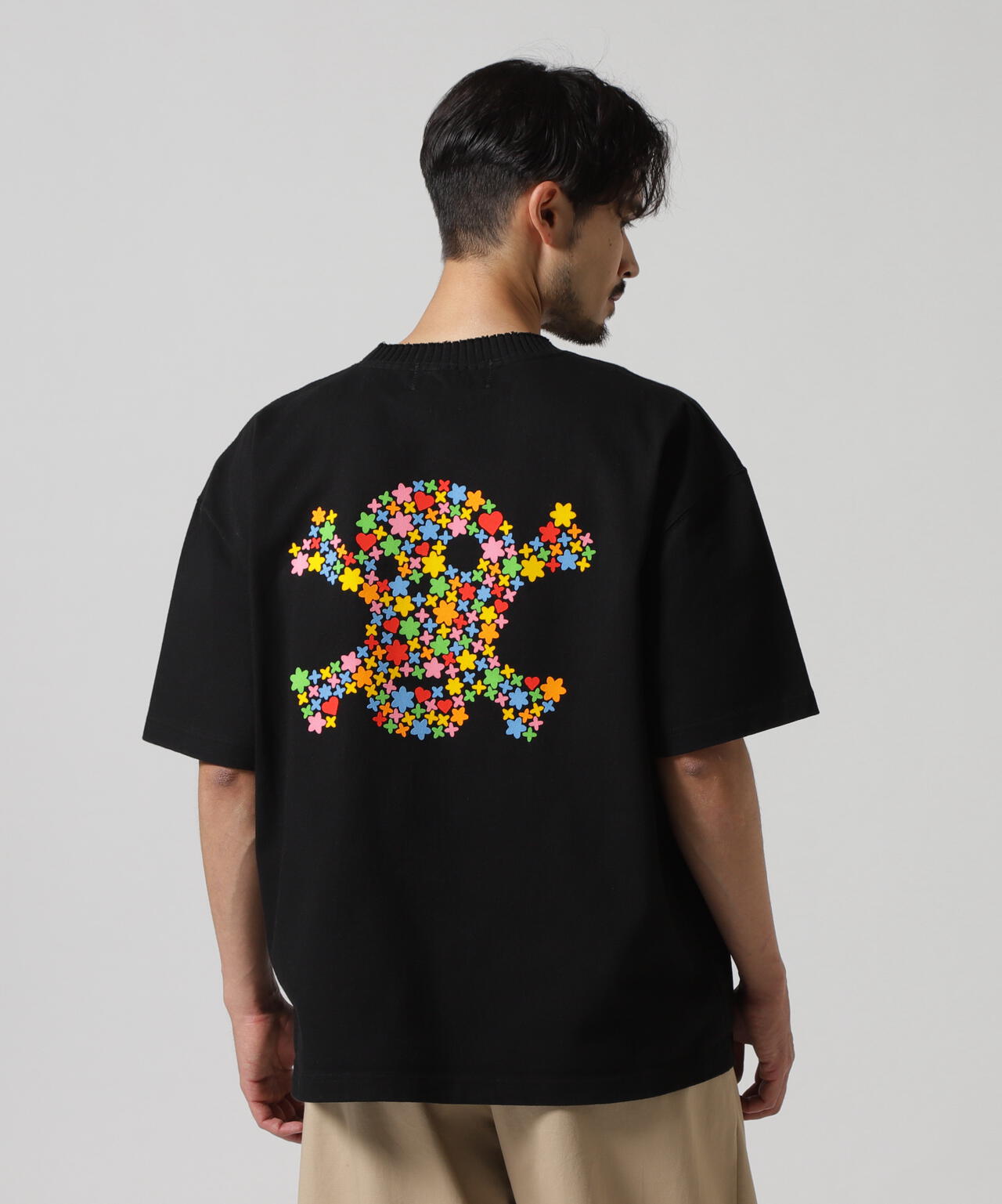 Perfect ribs(R)/パーフェクトリブズ/(Harvest)Flower Skull Short Sleeve T Shirts