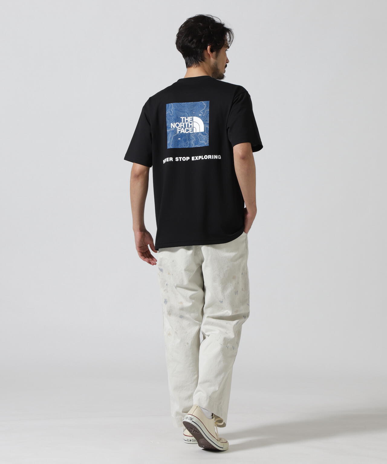 THE NORTH FACE / S/S Back Square Traverse Logo T