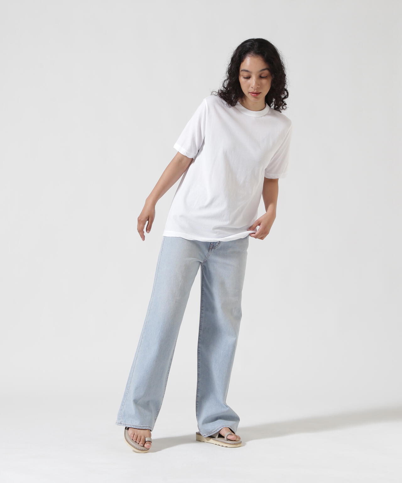 ATON (エイトン) FRESCA SINGLE JERSEY/SATNDARD T-SHIRT
