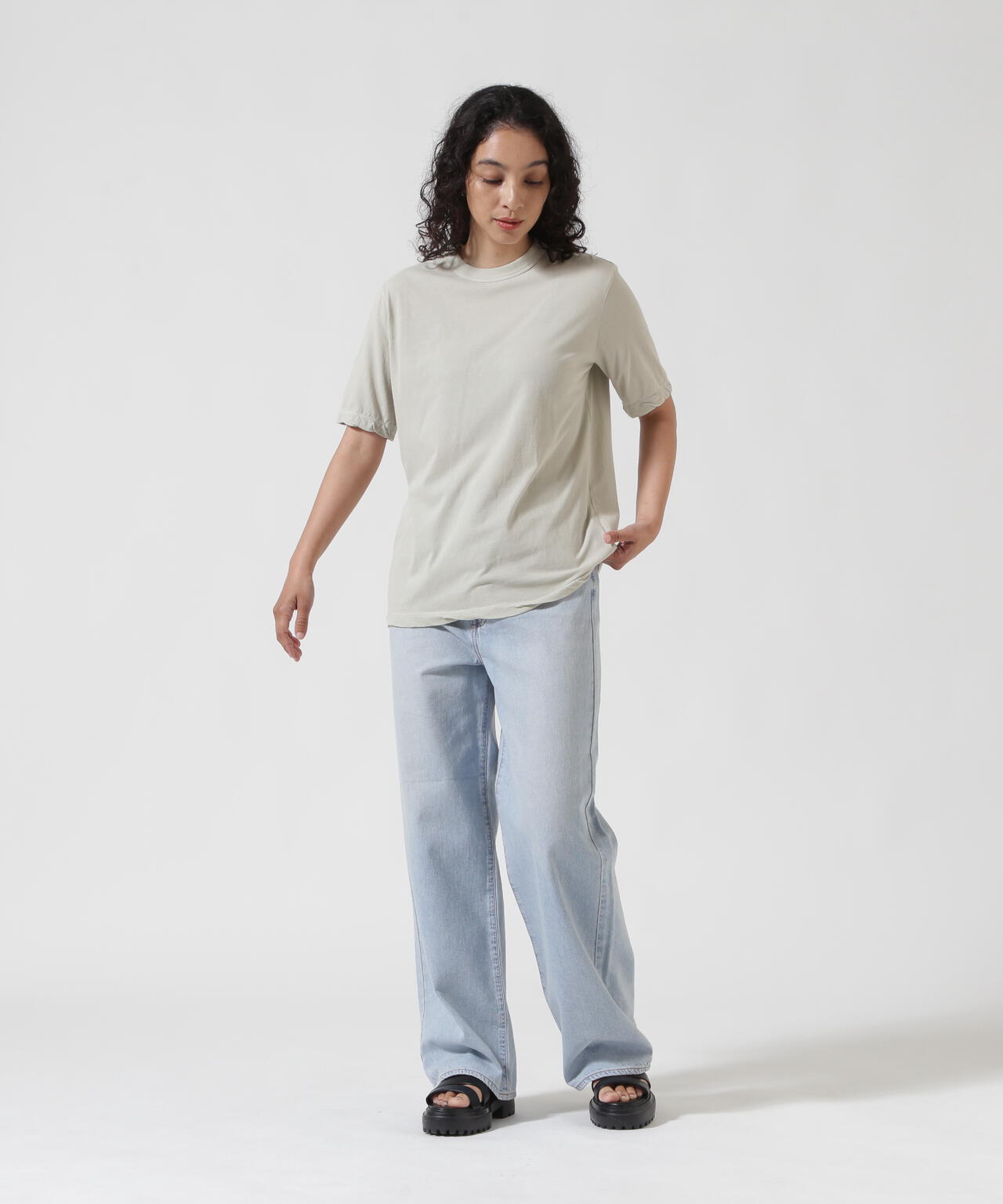 ATON (エイトン) FRESCA SINGLE JERSEY/SATNDARD T-SHIRT