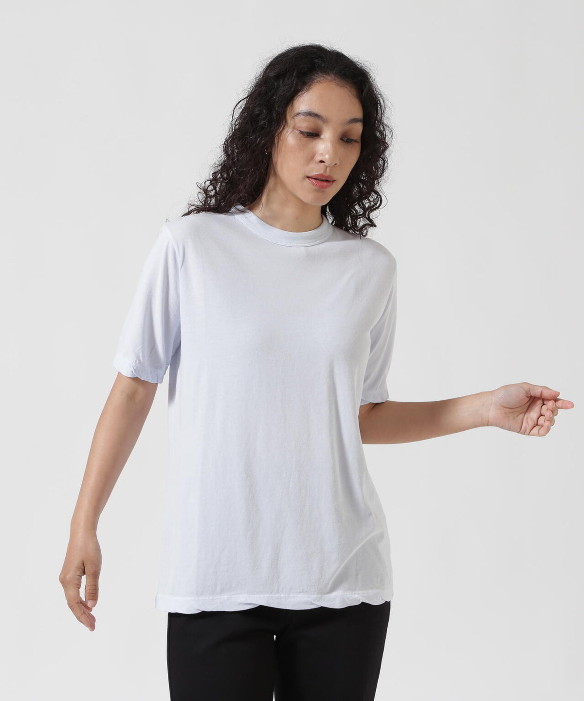 ATON (エイトン) FRESCA SINGLE JERSEY/SATNDARD T-SHIRT