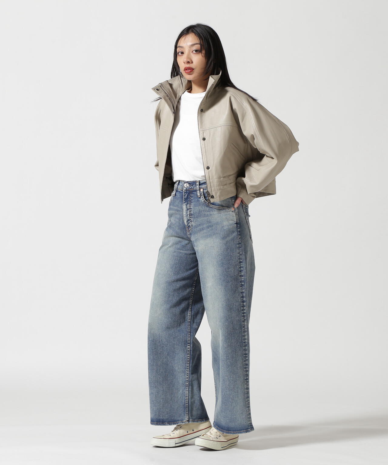 NCB neat caprice brand(エヌシービーニートカプリスブランド) WOMENS SHEEP STAND JACKET