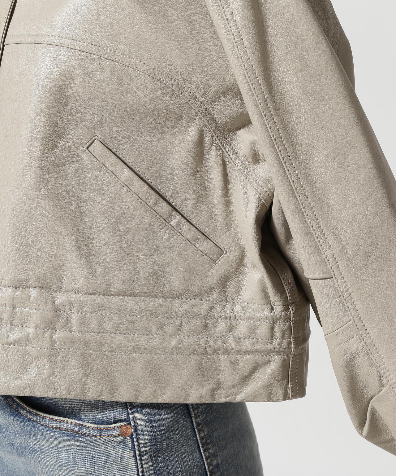 NCB neat caprice brand(エヌシービーニートカプリスブランド) WOMENS SHEEP STAND JACKET