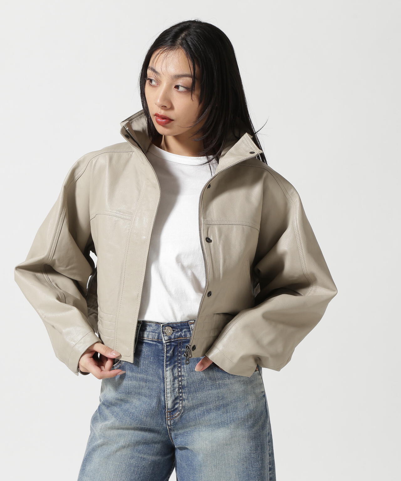 NCB neat caprice brand(エヌシービーニートカプリスブランド) WOMENS SHEEP STAND JACKET