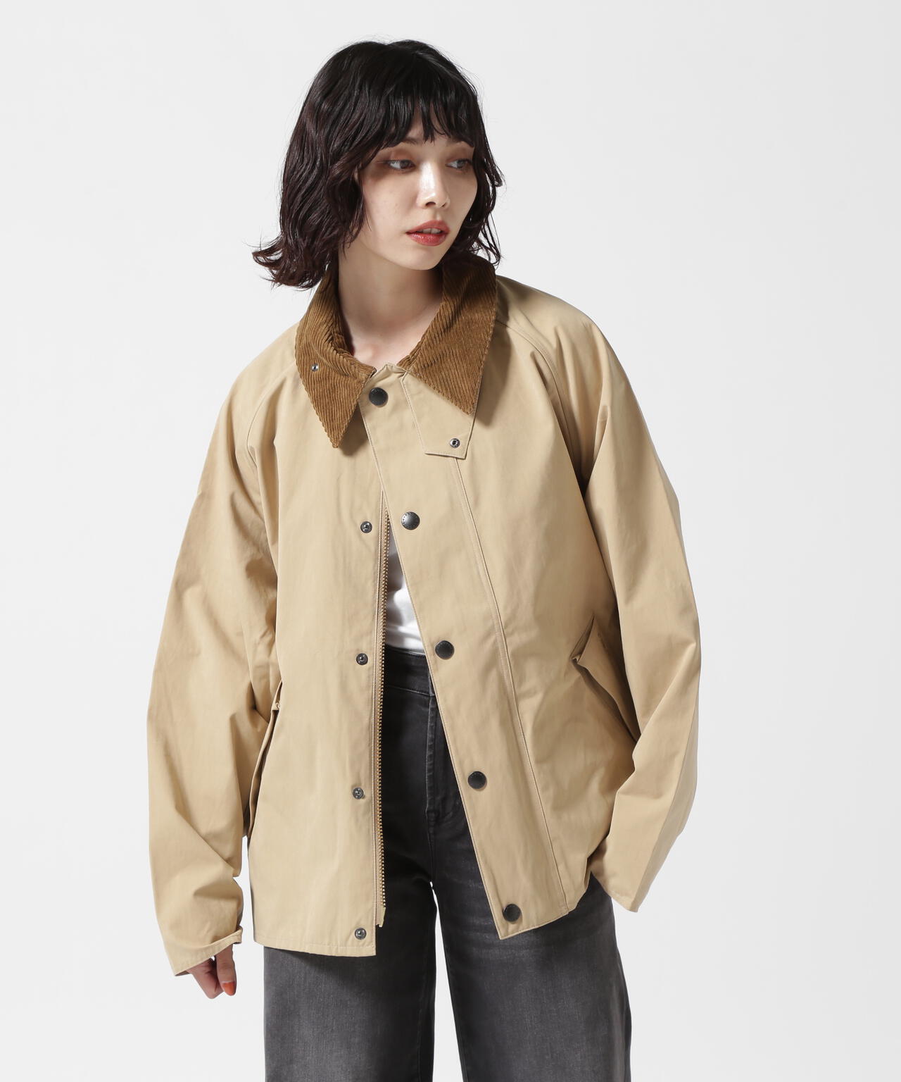 Barbour(バブアー)TRANSPORT / トランスポート/ピーチスキン コットン ショートレングスブルゾン
