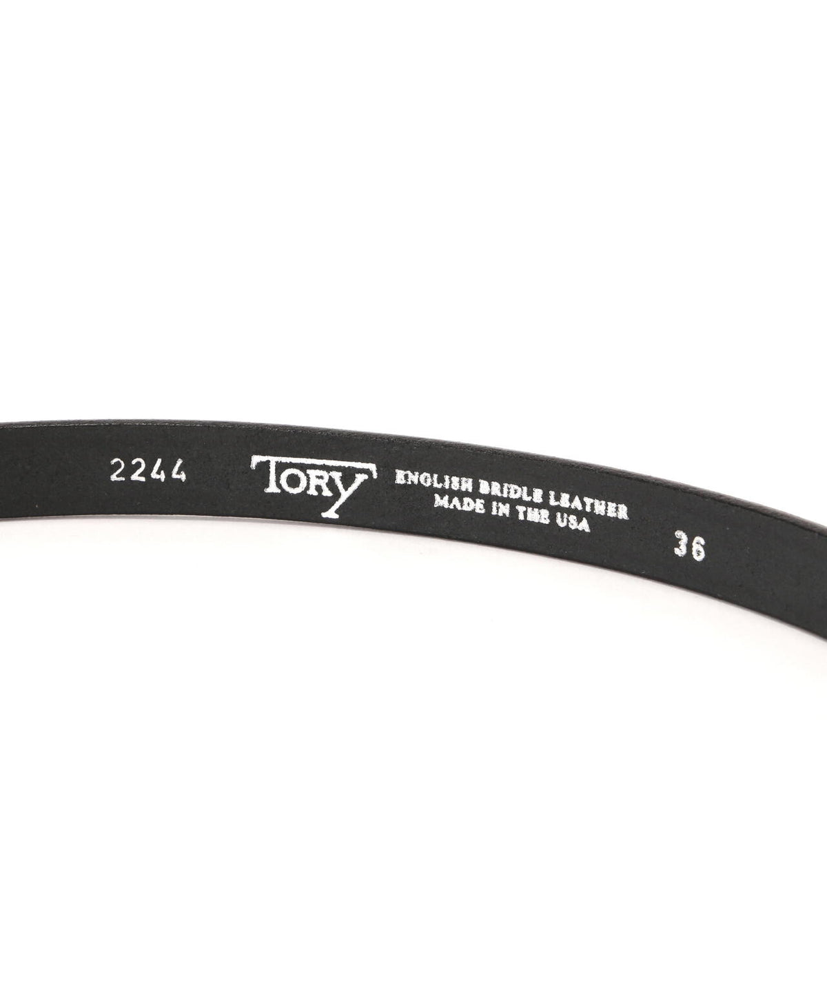 TORY LEATHER / 3/4 inch 3-Piece Silver Buckle Set Belt