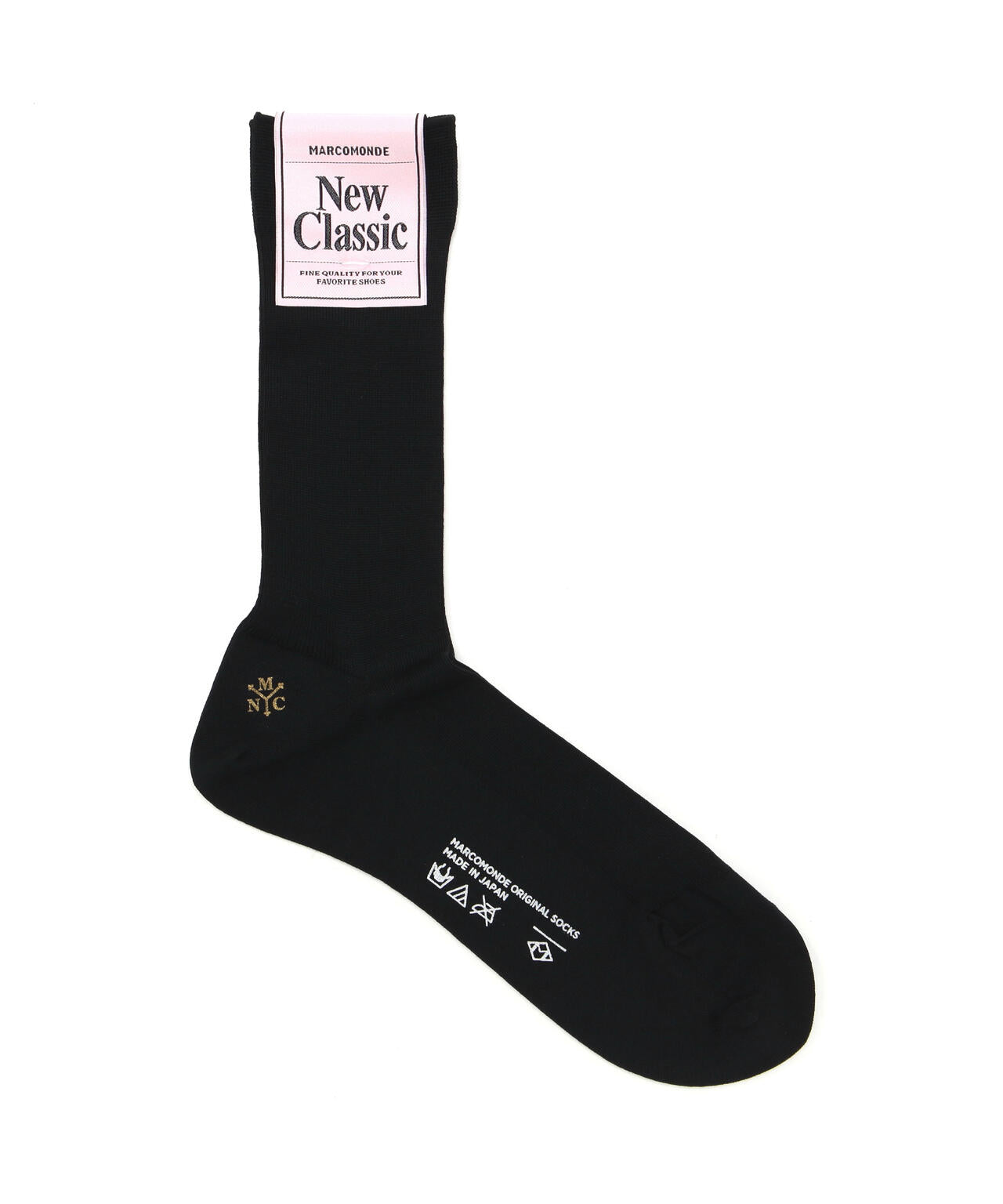 MARCOMONDE(マルコモンド)fine gauge cotton ribbed socks 23