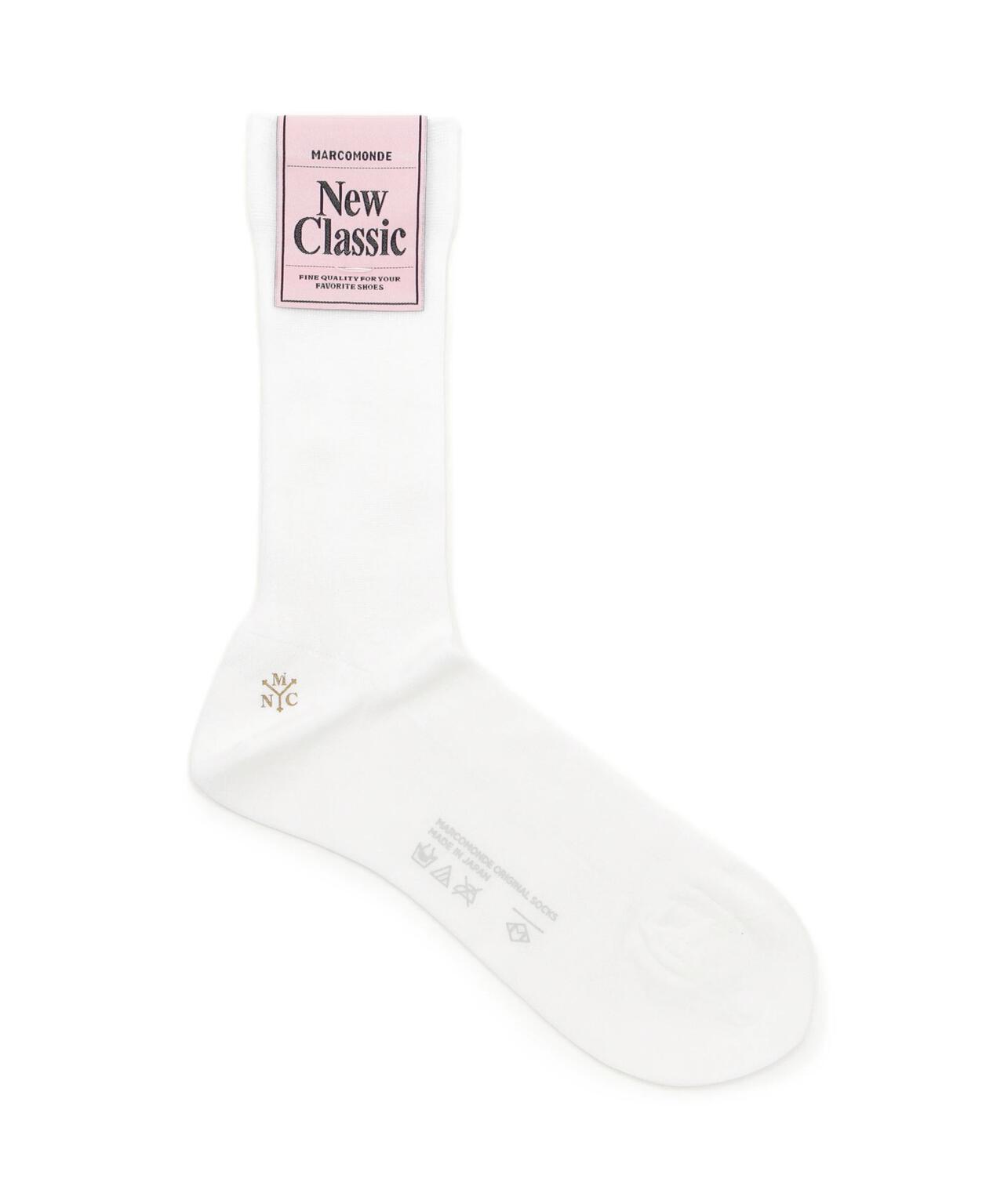 MARCOMONDE(マルコモンド)fine gauge cotton ribbed socks 23